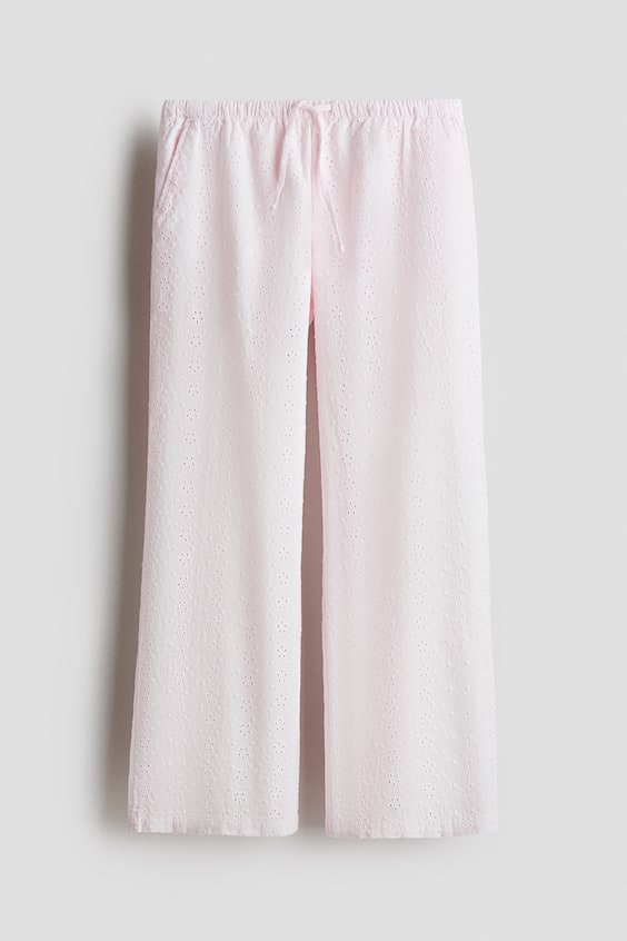 Детские брюки H&M Eyelet-Embroidered Pants