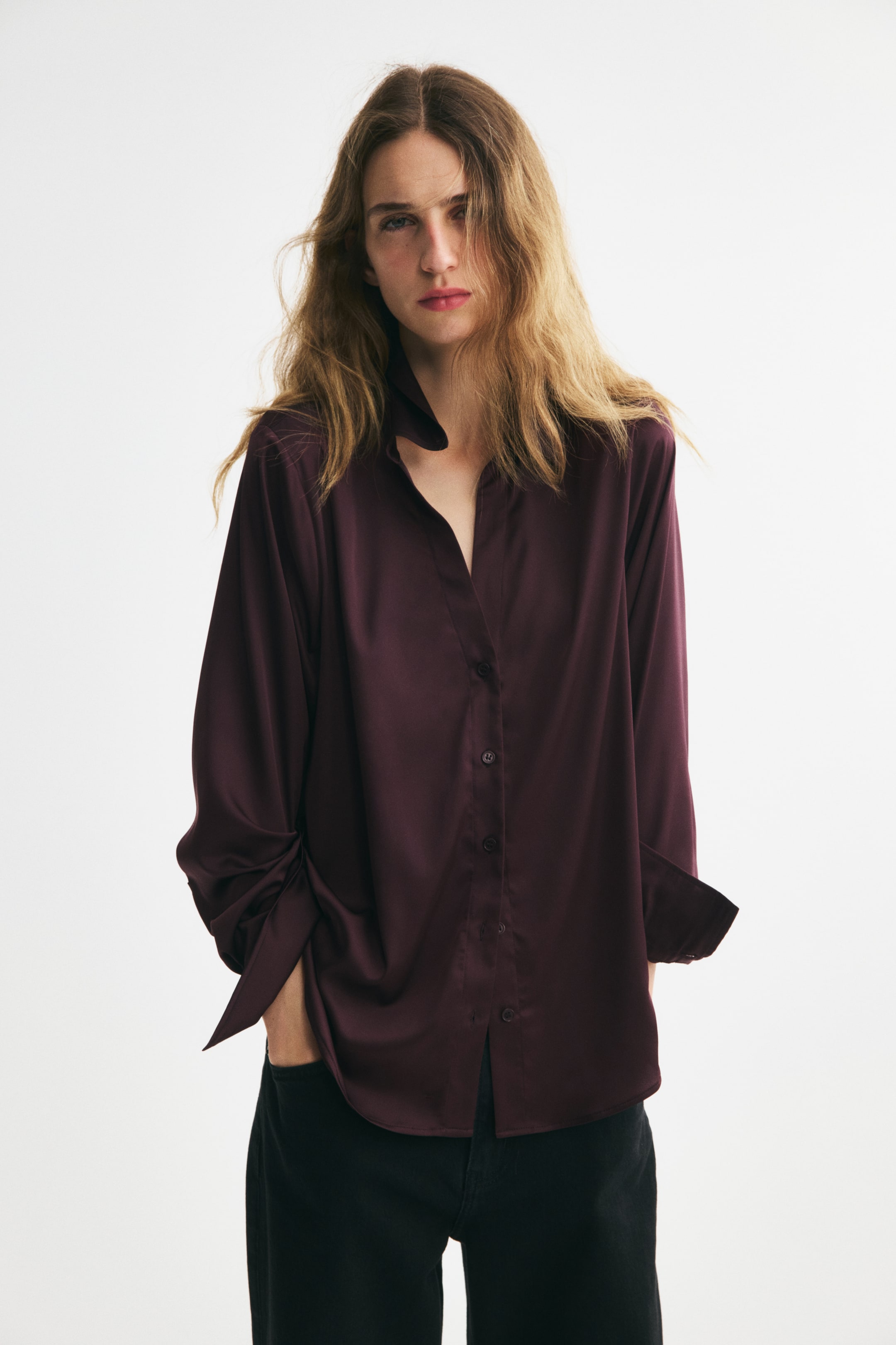 Blouse à encolure en V