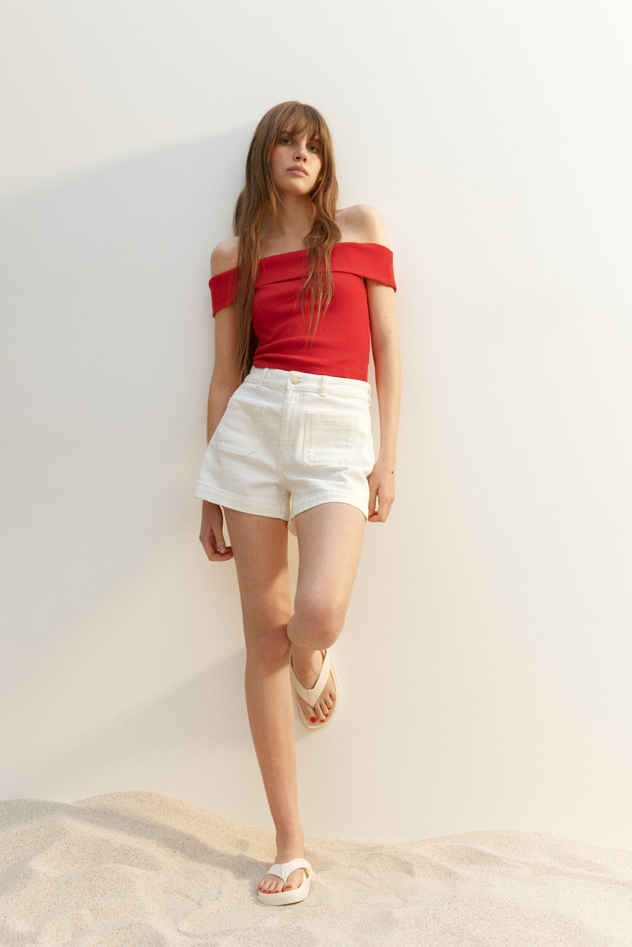Ribbed Off-the-Shoulder Top - image 4