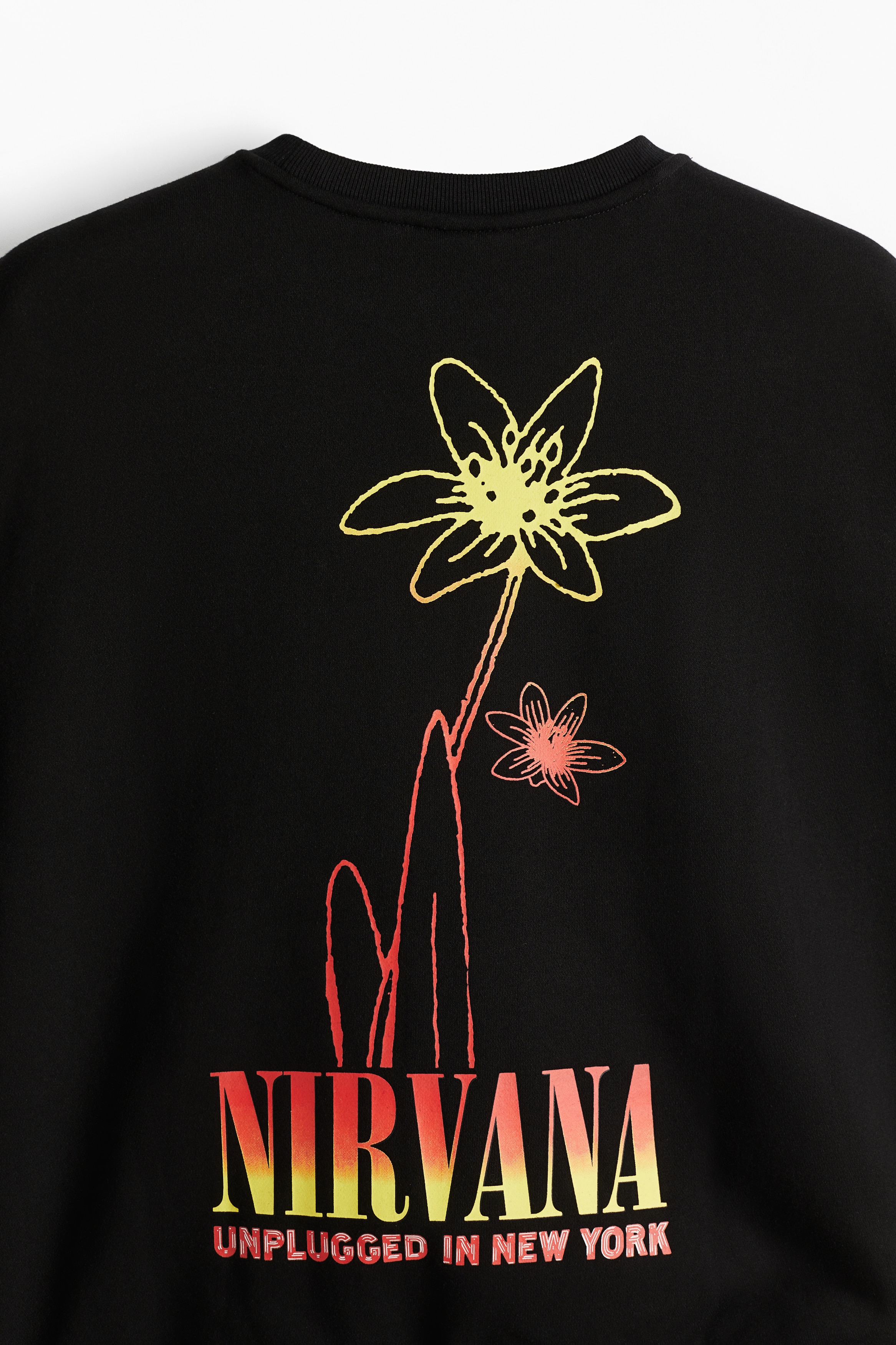 Men's Black/Nirvana Loose Fit Sweatshirt | H&M