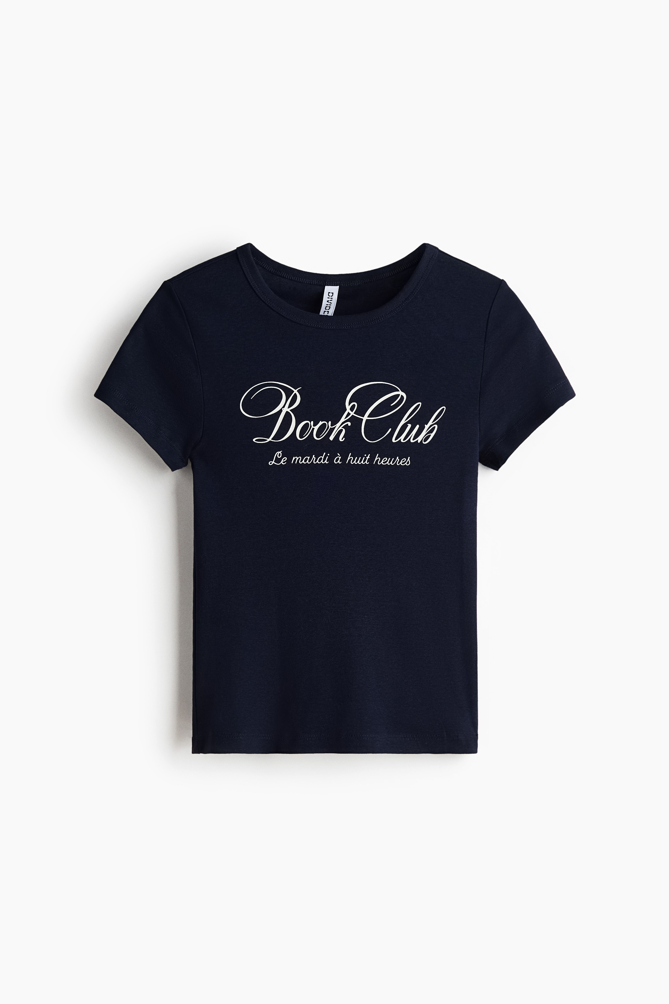 Áo thun in hoạ tiết - Màu xanh tím than/Book Club/Màu đỏ rượu/Paris