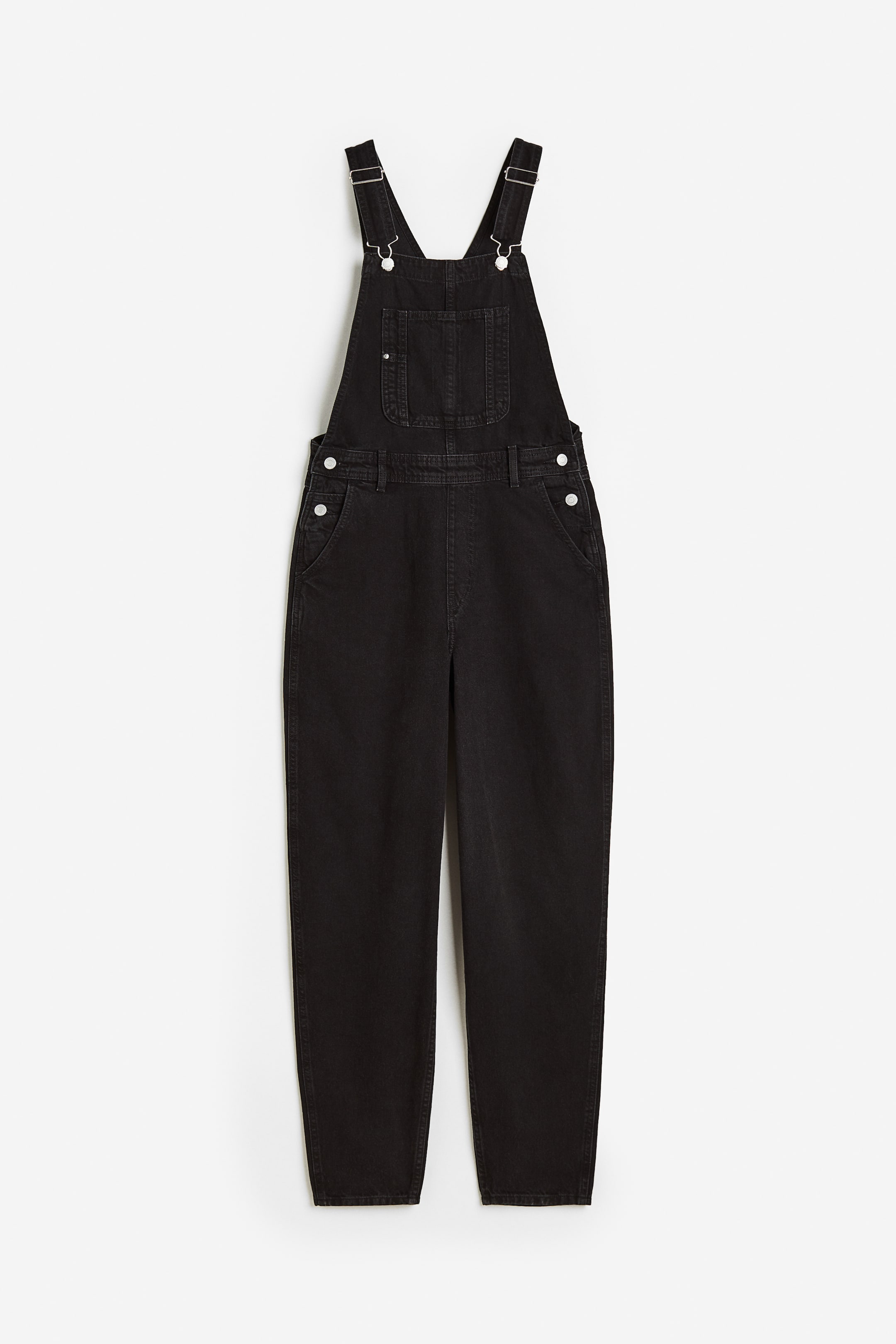 View larger image: Mom Fit Denim dungarees - Black - Ladies | H&M 1