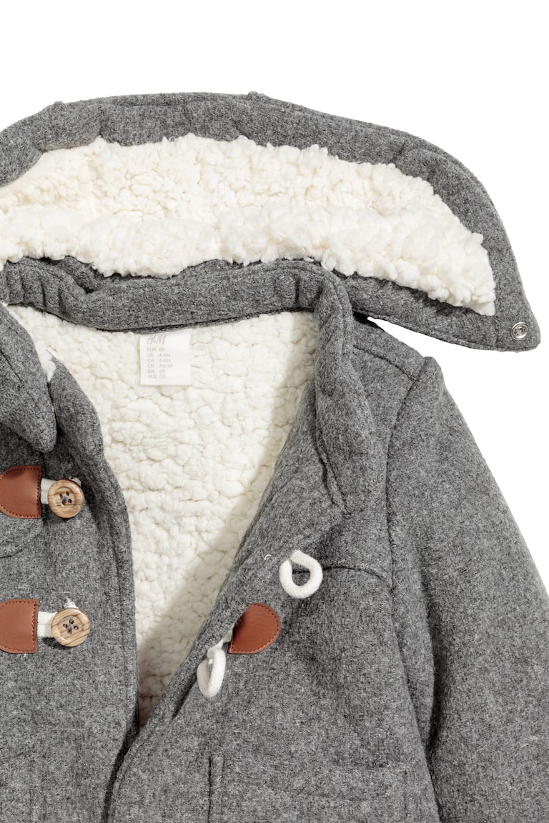 Duffle Coat Gray Kids H&M US