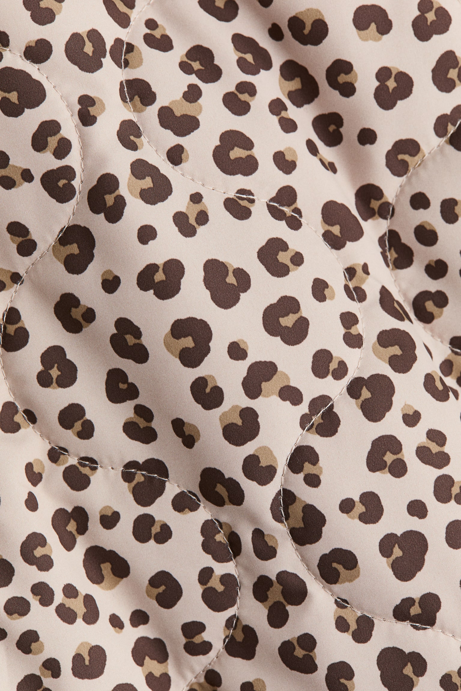 Quilted jacket - Beige/Leopard print/Cream/Floral - 2