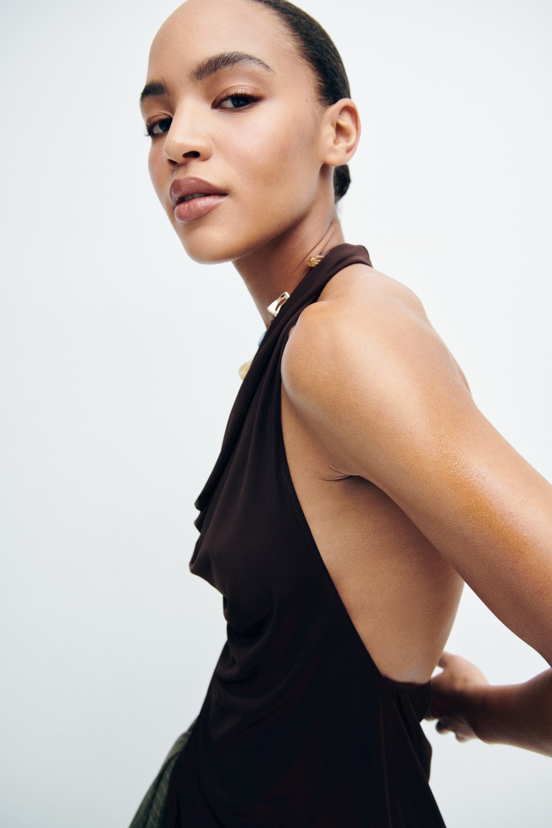 Asymmetric Halterneck Top