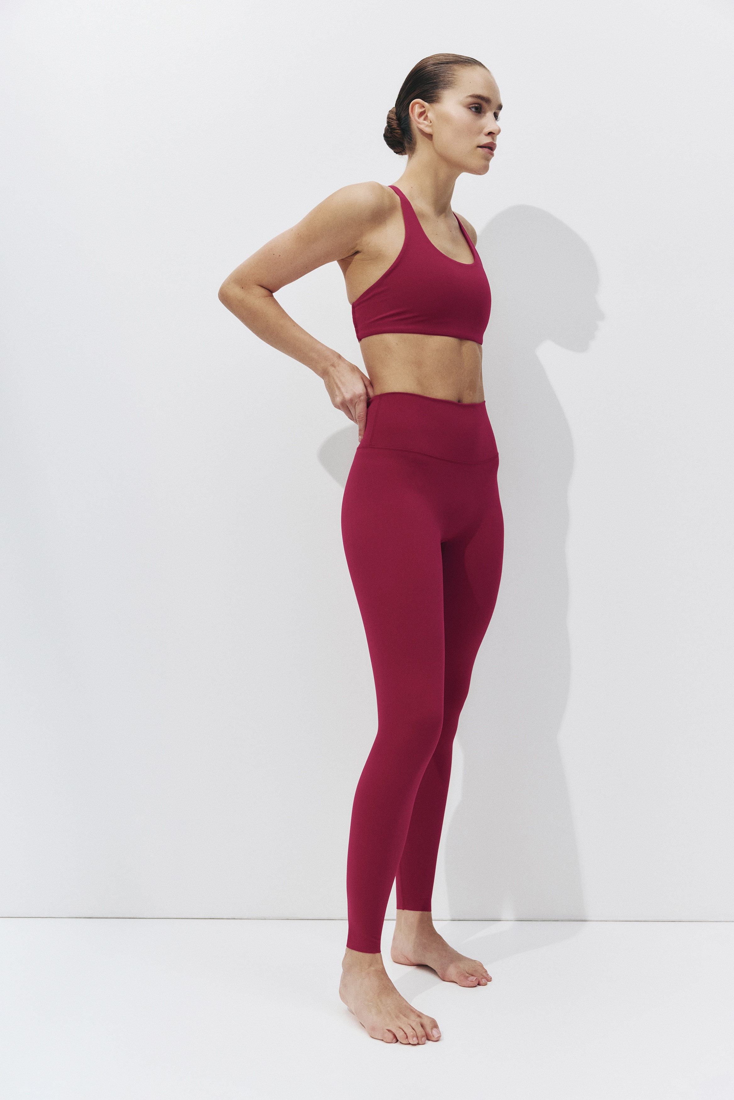 Korkeavyötäröiset leggingsit SculptMove™ - Tumma fuksia/Musta/Karkinroosa/Tummanharmaa/Beige/Navy blue