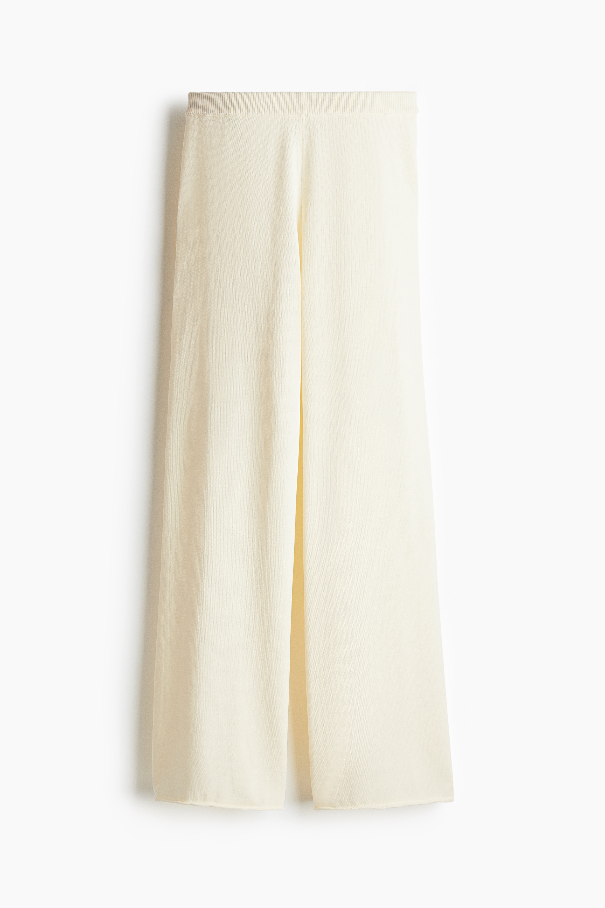 Плетен панталон - Кремав/Тъмен сиво-син