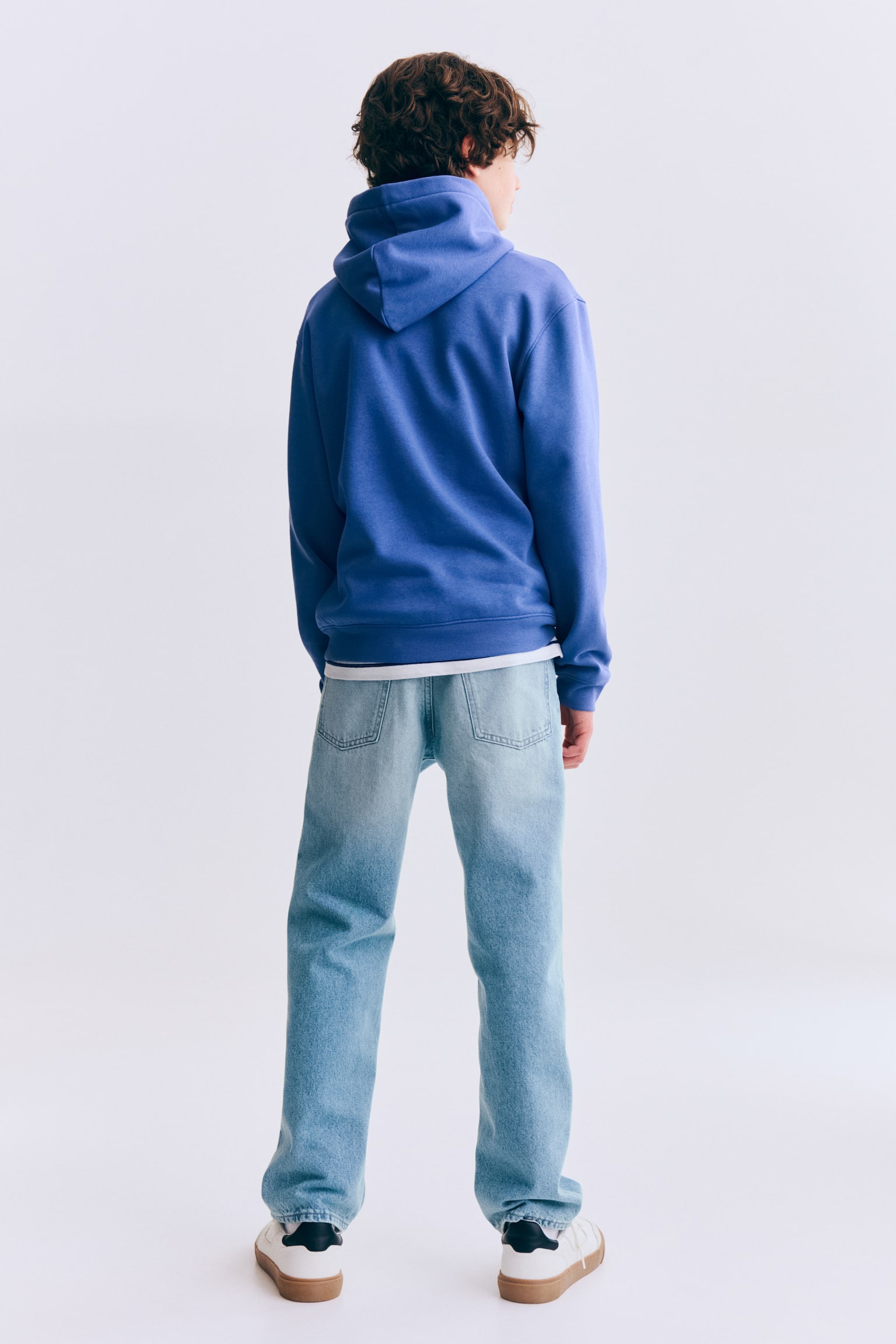 Relaxed-Fit Straight Leg Jeans - Light denim blue/Denim grey - 4