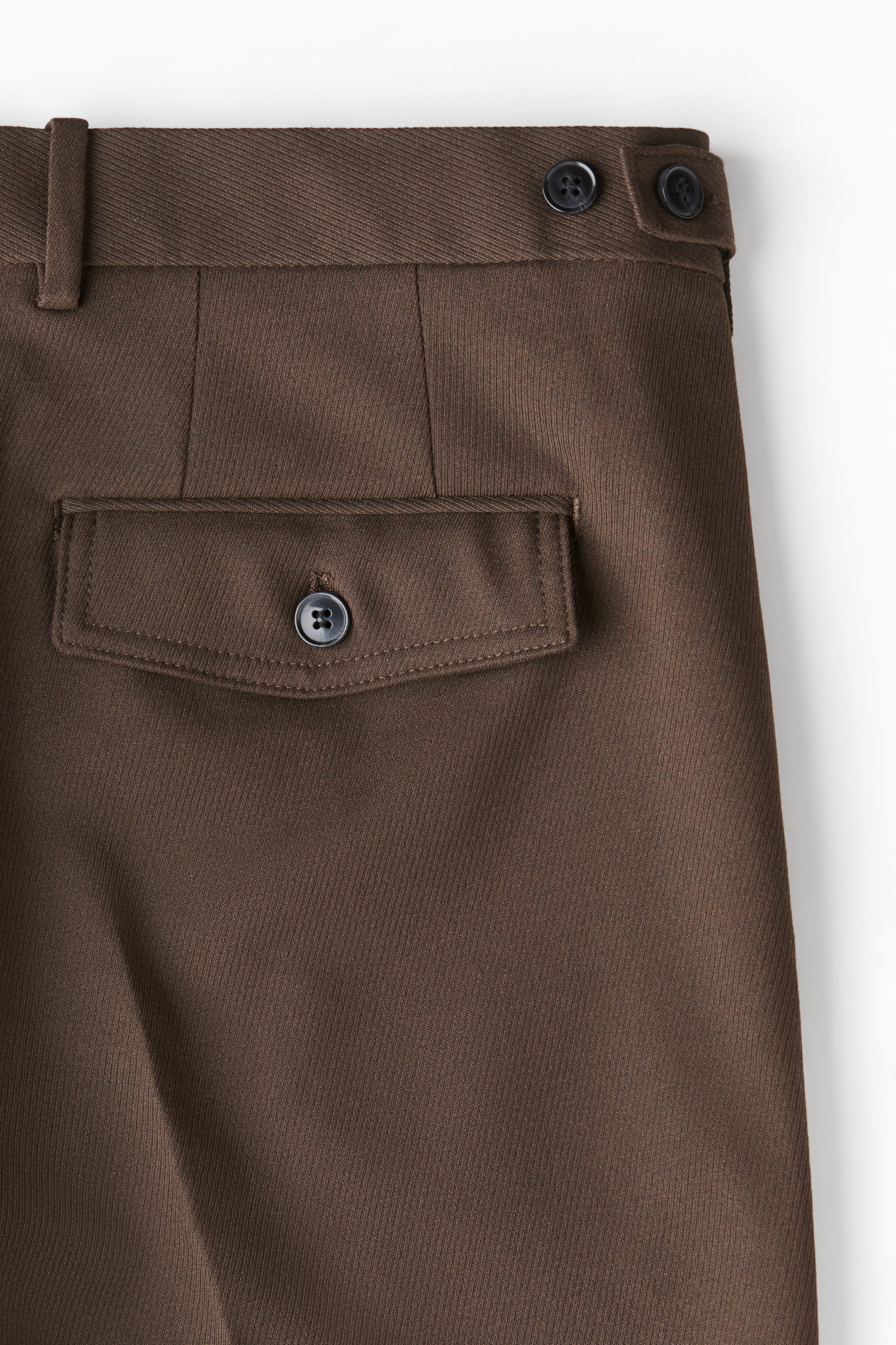 Regular Fit Cropped trousers - Brown - Men | H&M GB 5