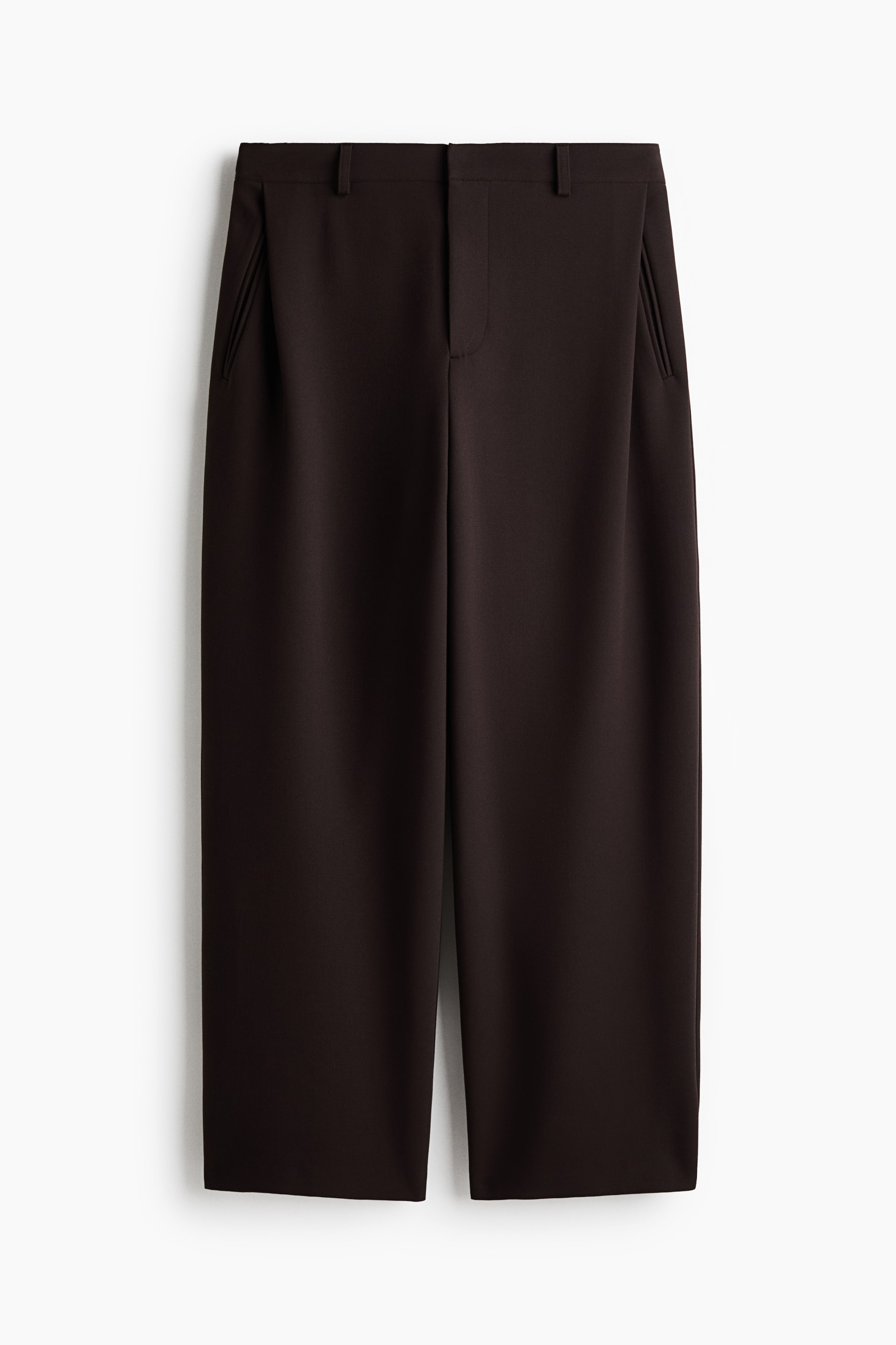 View larger image: Loose Fit Tailored trousers - Dark brown - Men | H&M 1