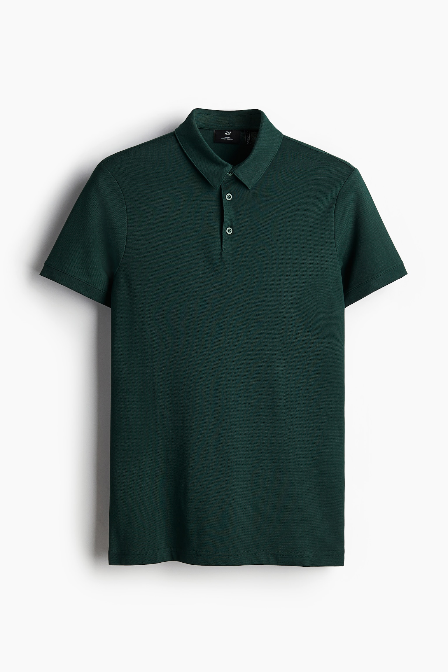 COOLMAX® Slim Fit Polo shirt - Forest green/Dark purple/Black/Dark turquoise/Light beige/White - 2