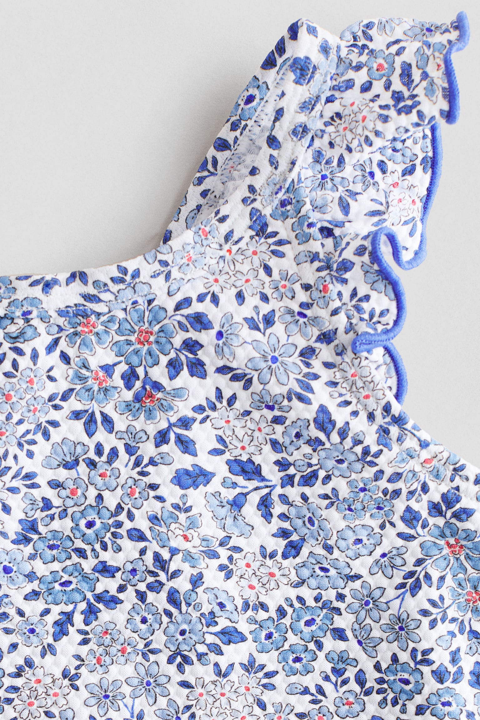 Traje de baño estampado - Azul/Floreado - 2