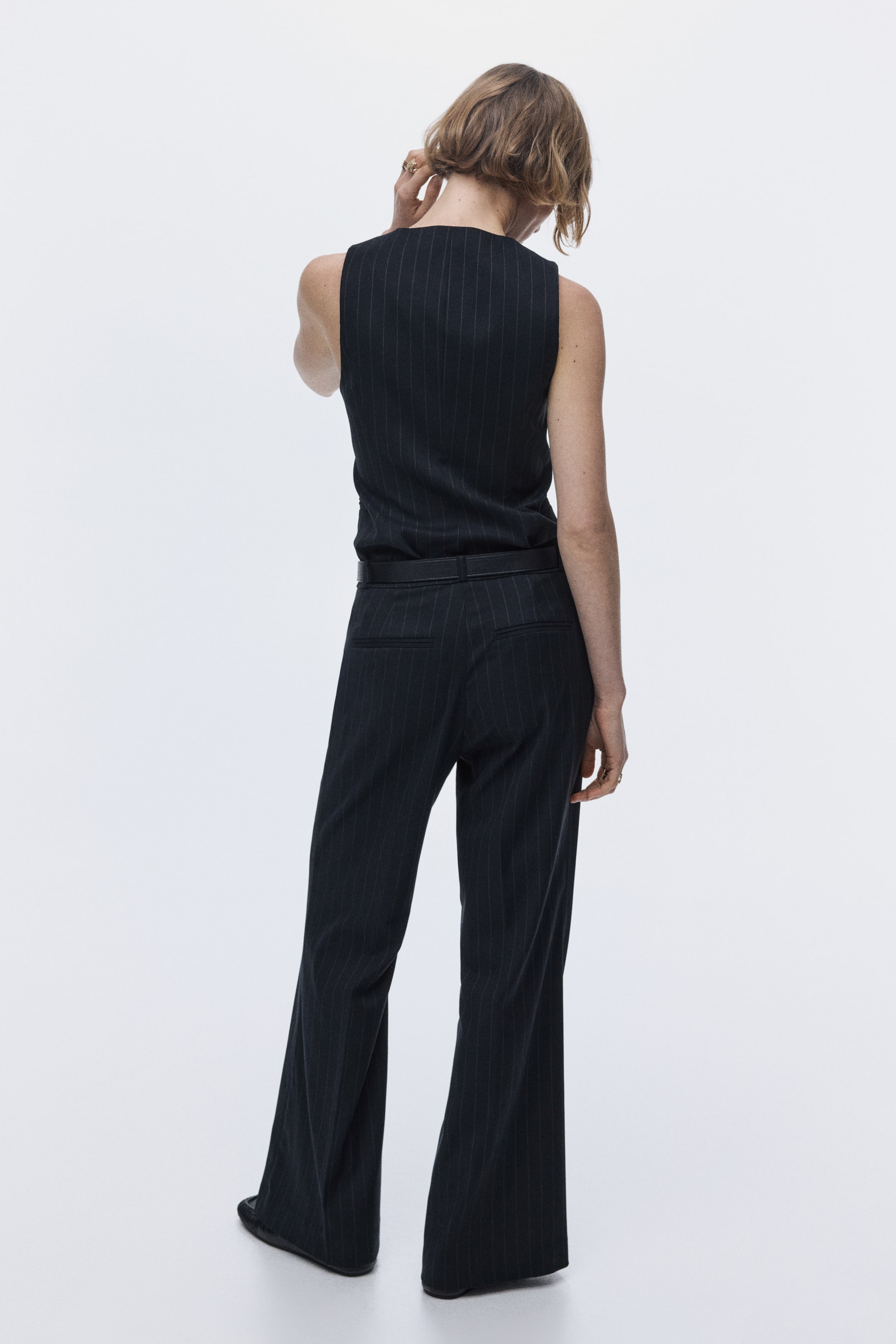 Pantalon Femme Altar'd State Anchor Valley - Jambes Larges, Bleu Marine, Taille S - Occasion Très Bon état