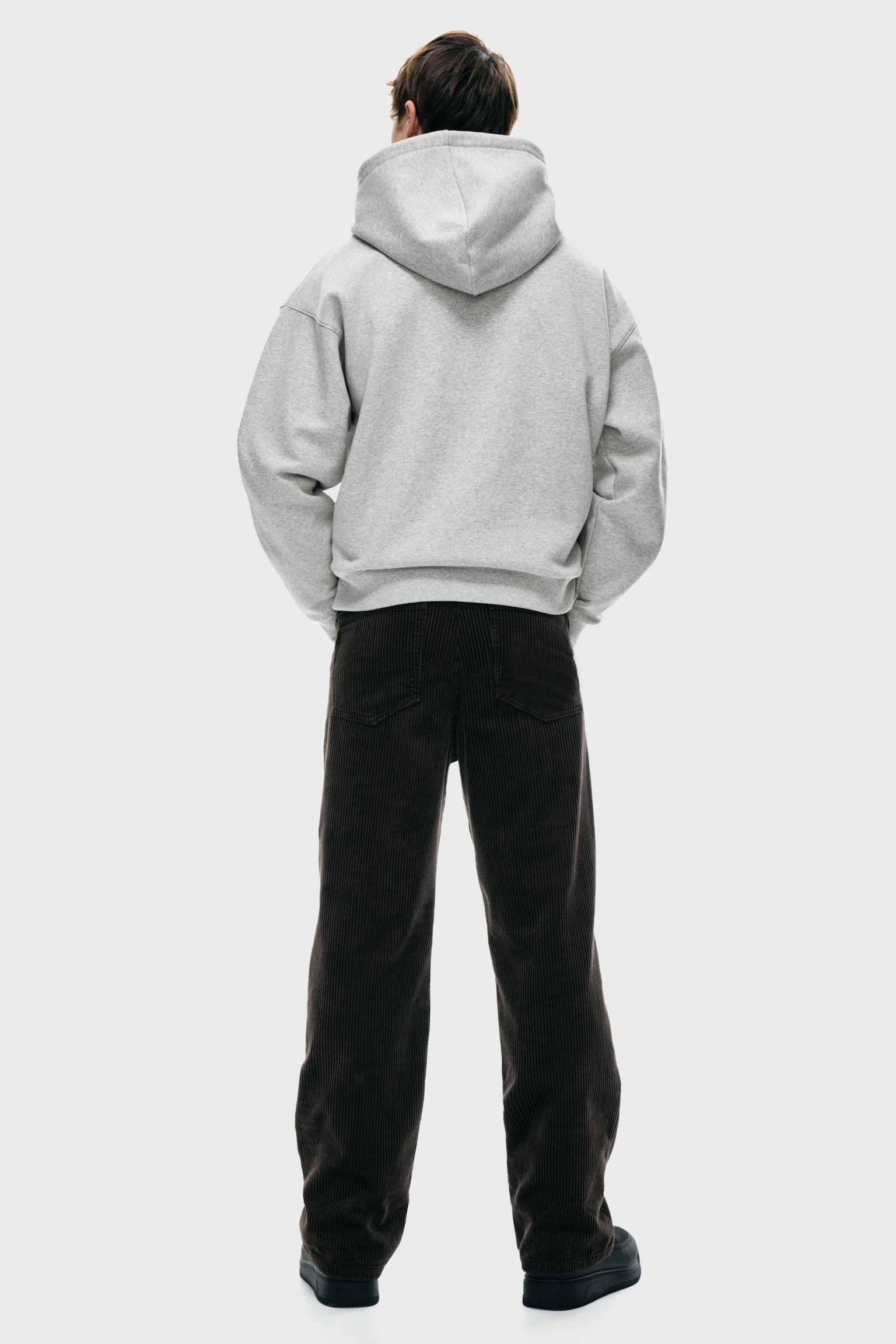 Loose fit printed hoodie - Grey marl/New York - 6