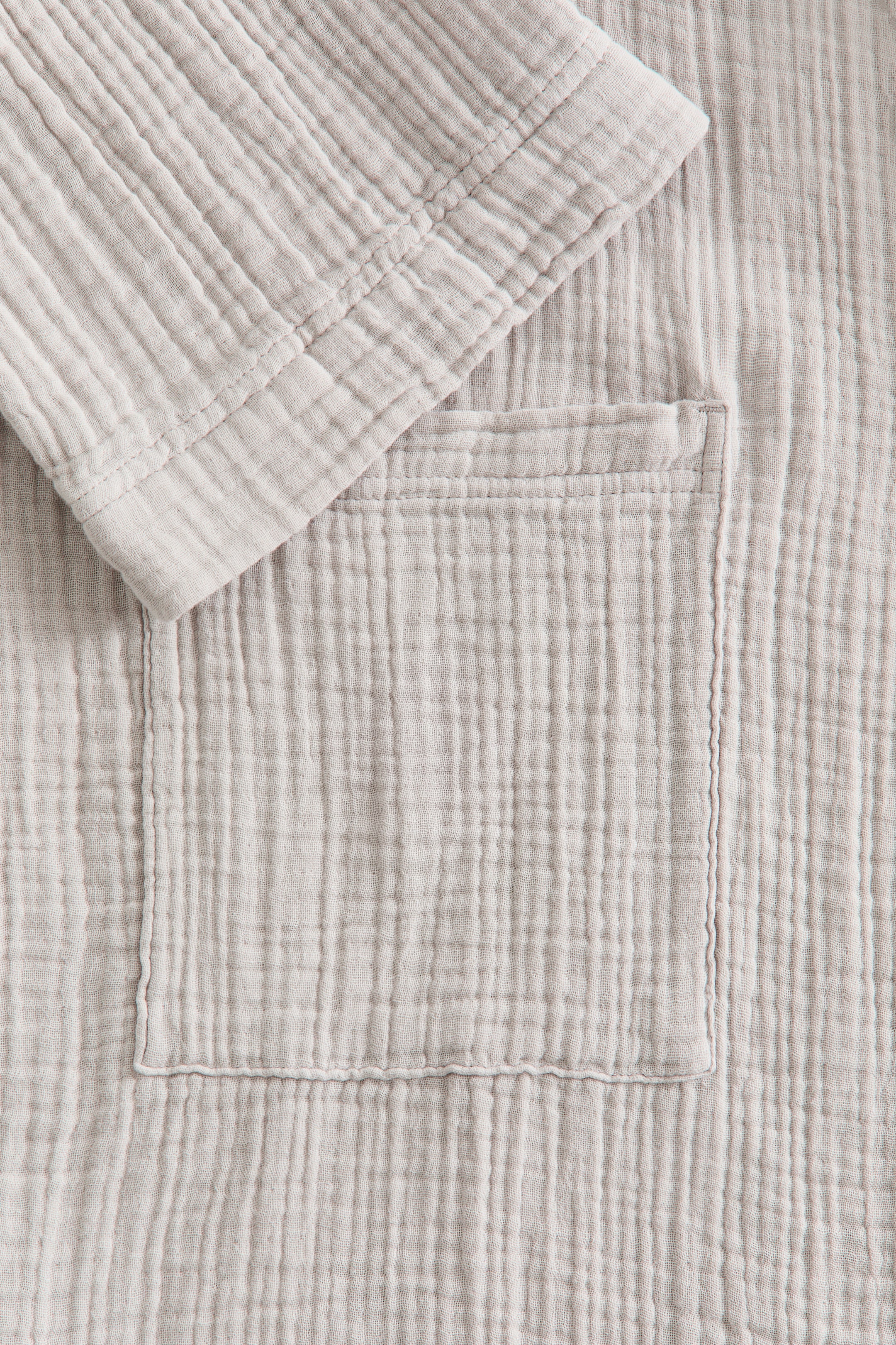 Light taupe Muslin Bathrobe at H&M Home | H&M US