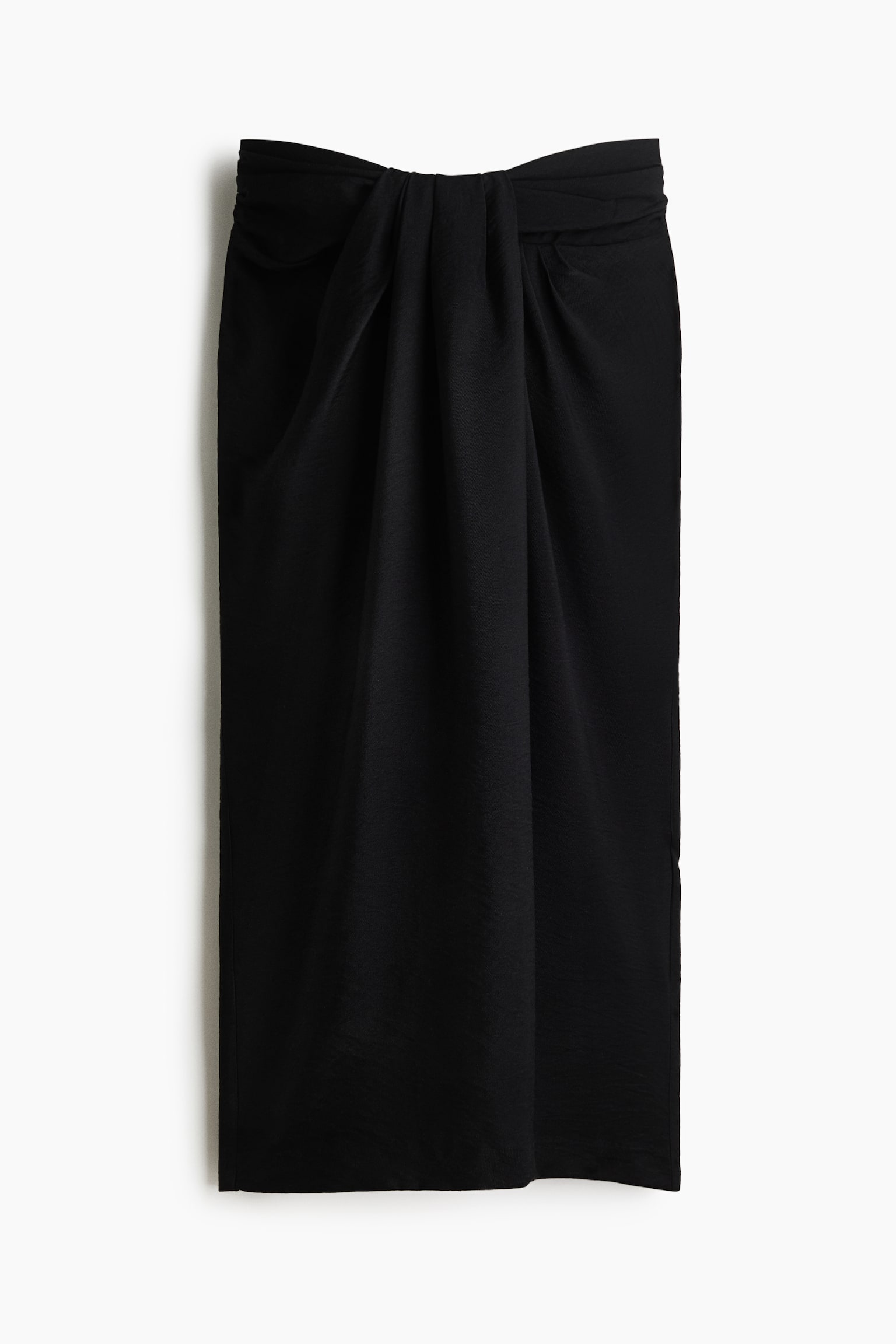 Rok met gedraaid detail - Zwart