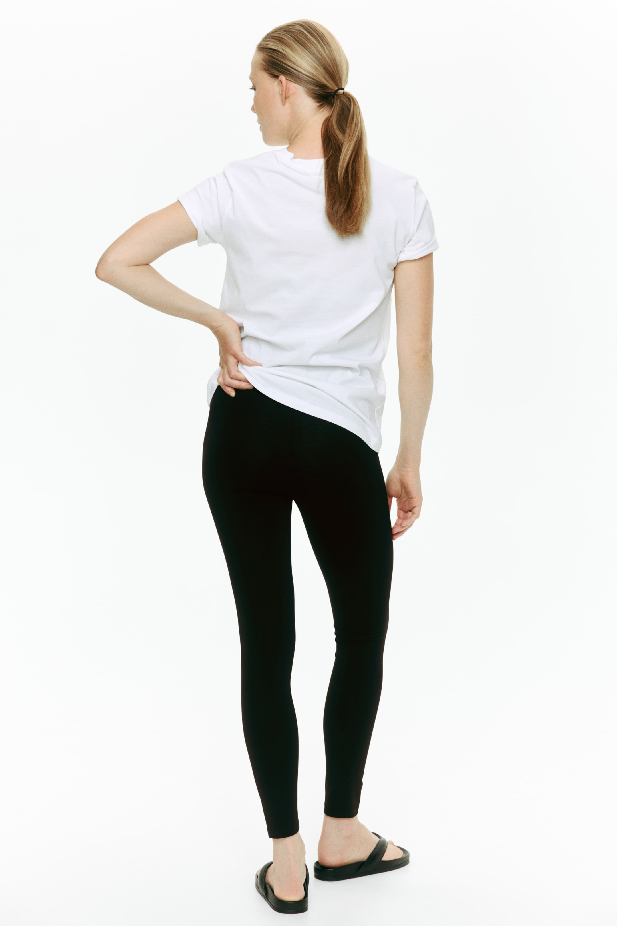 Женские леггинсы H&M MAMA 2-pack Jersey Leggings — фото 3