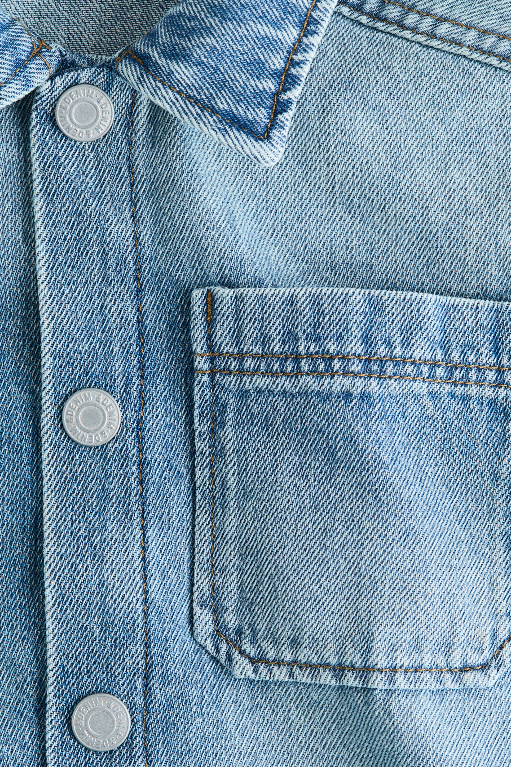 Детские джинсы H&M Oversized Denim Overshirt — фото 3