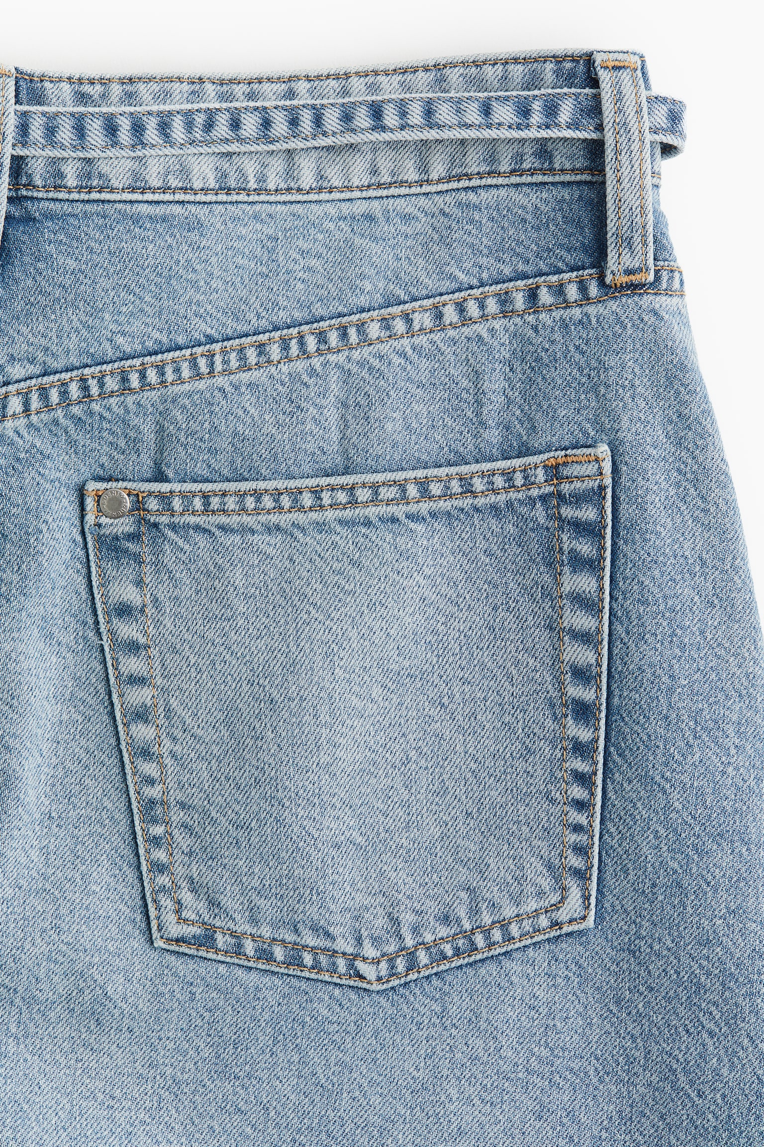 Feather Soft Denim skirt - Light denim blue/Pale denim blue - 4