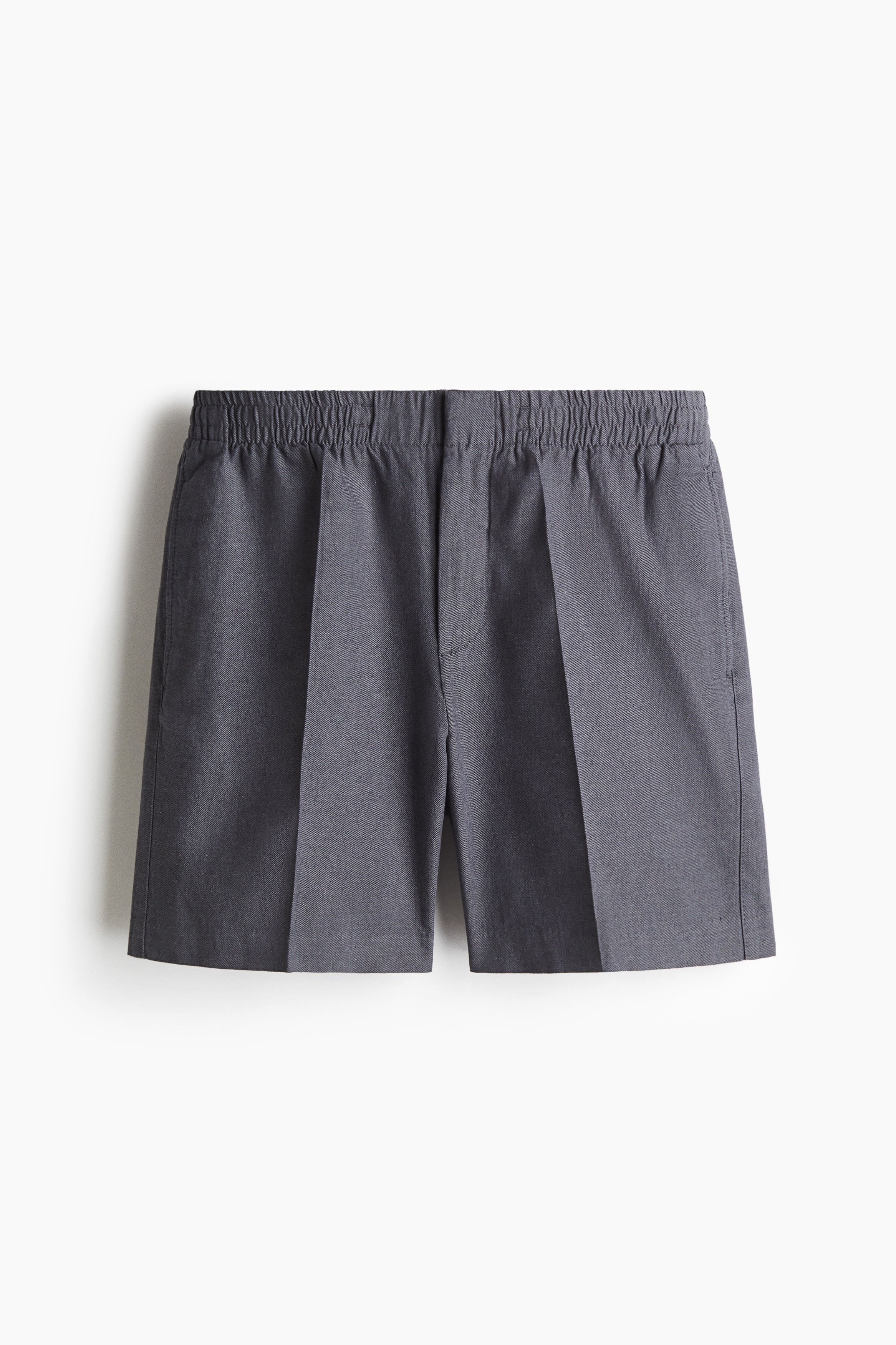 Regular Fit Linen-blend shorts - Dark grey/Dusty green/Cream/Light beige