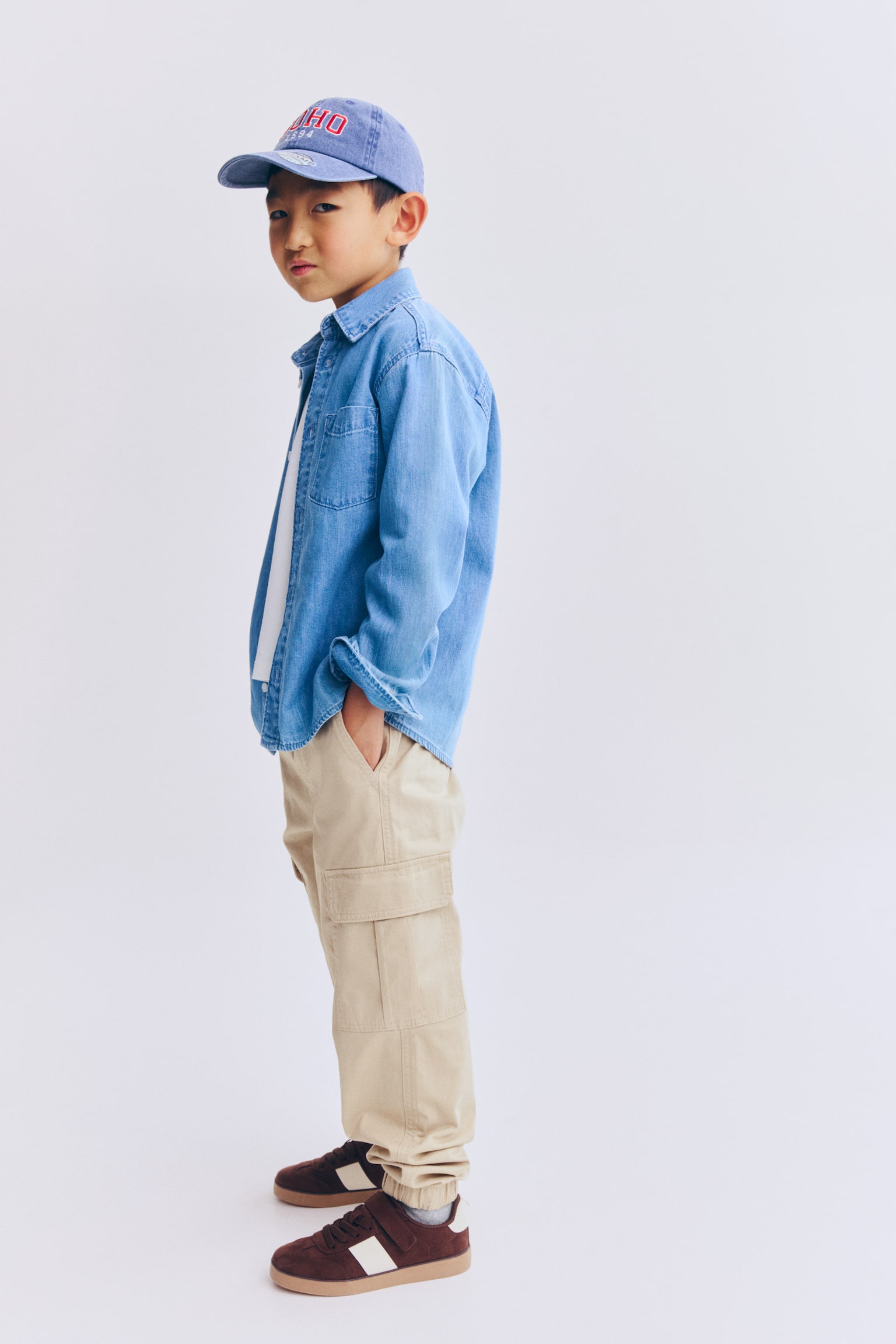 Pantalon cargo - Beige/Vert kaki/Bleu marine/Noir - 5