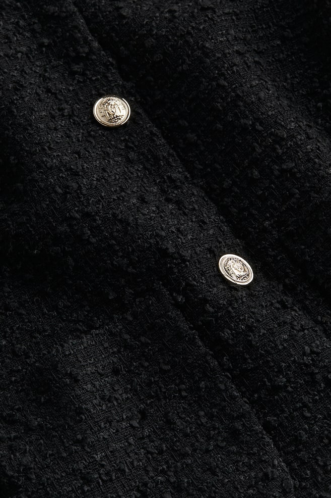 Bouclé jacket - Black/Black/Checked - 4