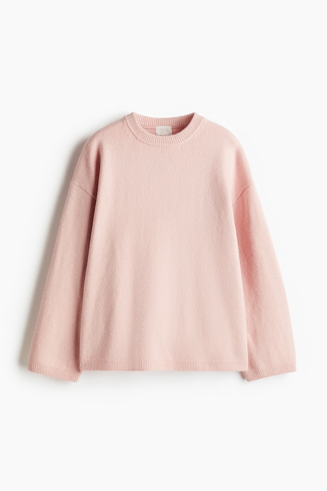 Oversized Sweater - Powder pink - 1