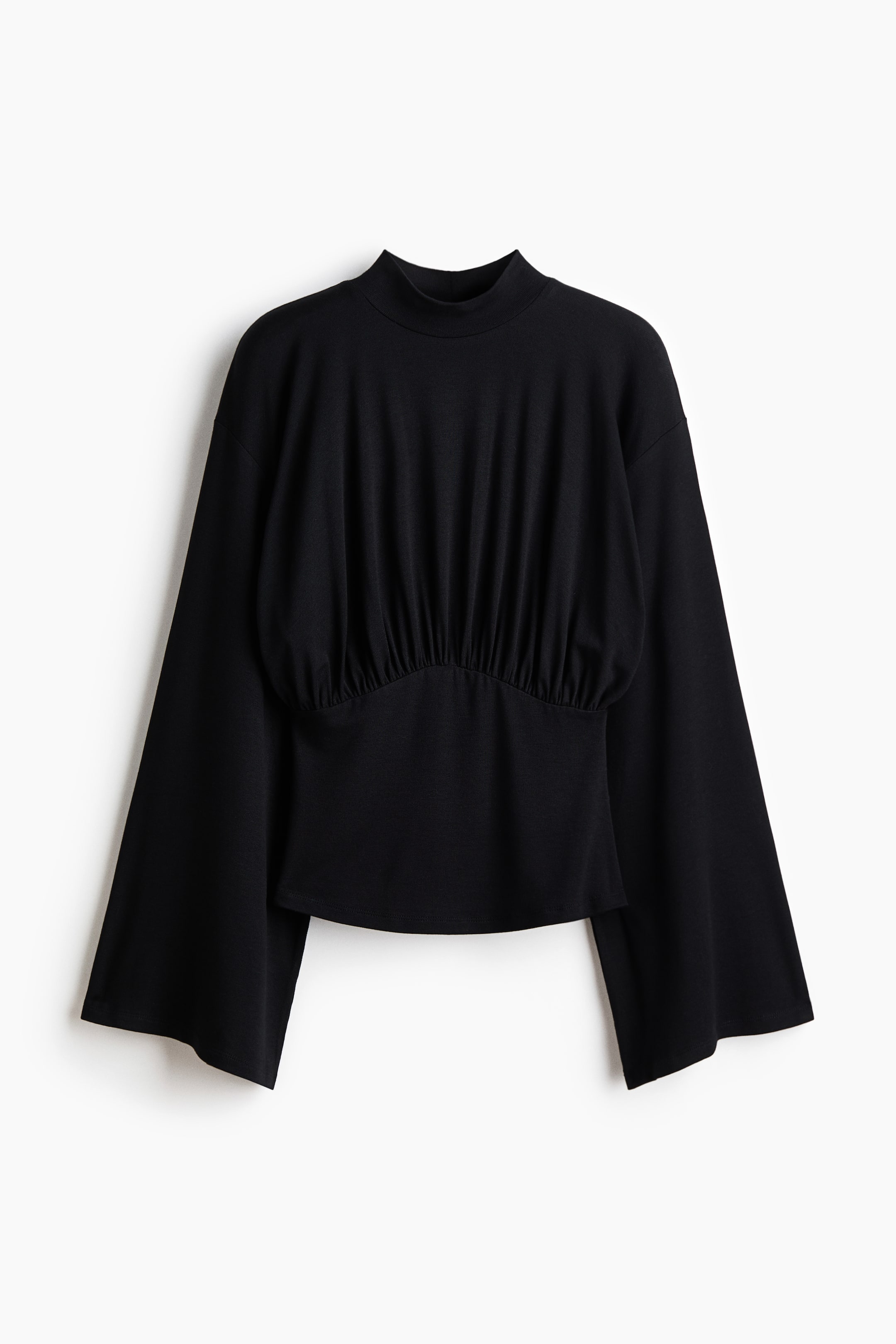 Zobrazit větší obrázek: Řasený žerzejový top - Černá - ŽENY | H&M CZ 5