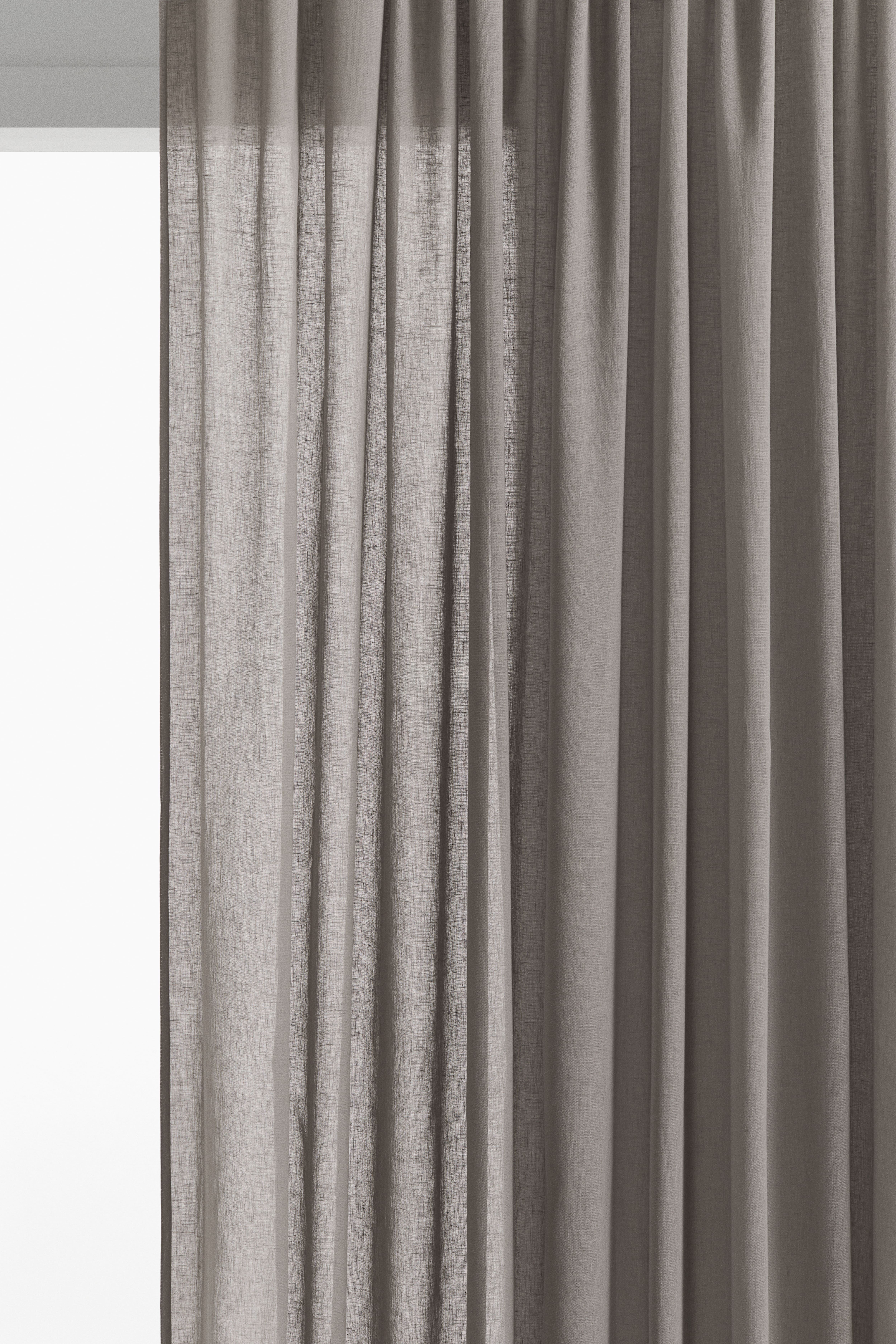 2-Pack Linen-Blend Curtain Panels