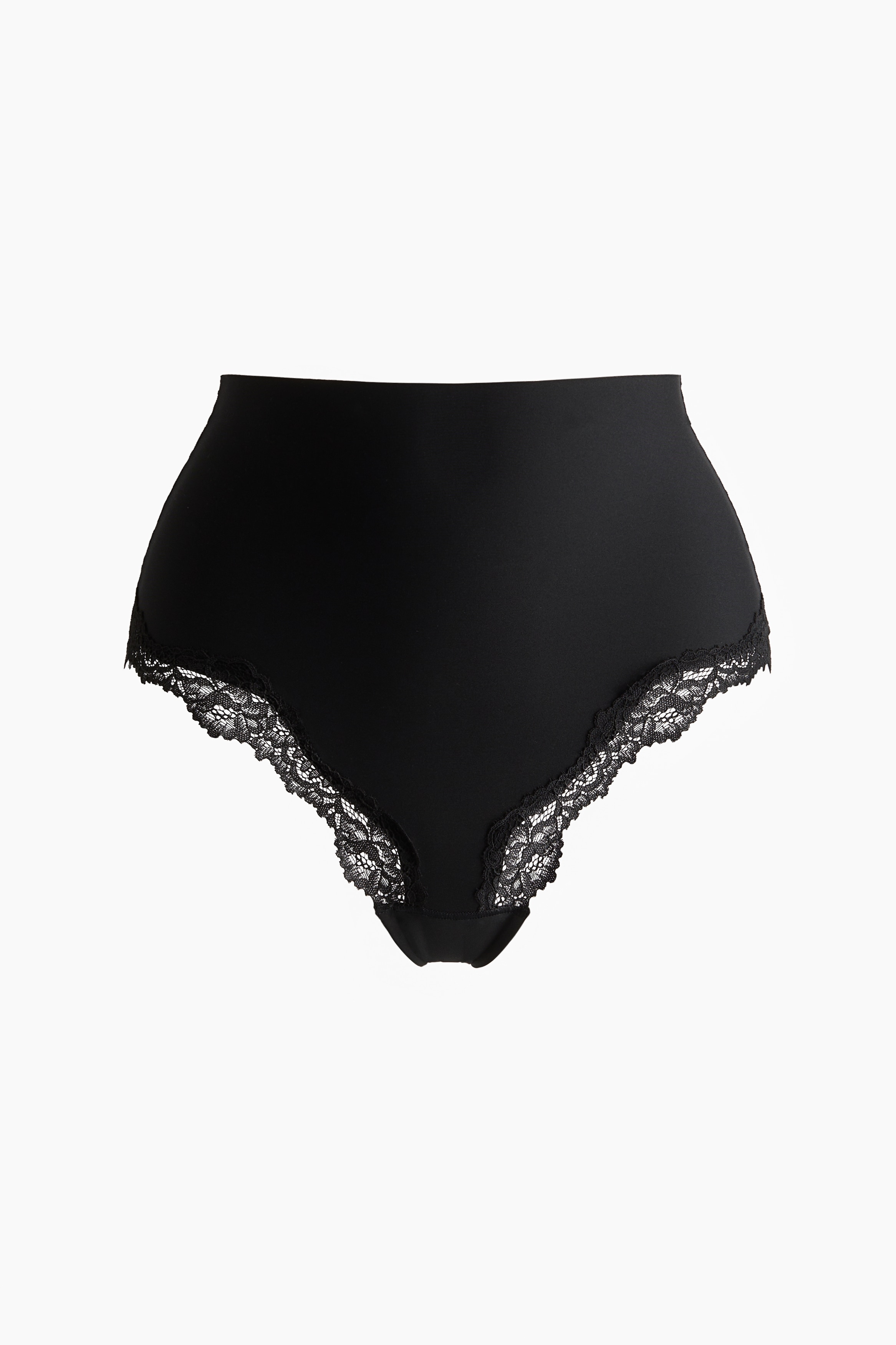 2’li Mikrofiber Brazilian Külot - Siyah/Bej