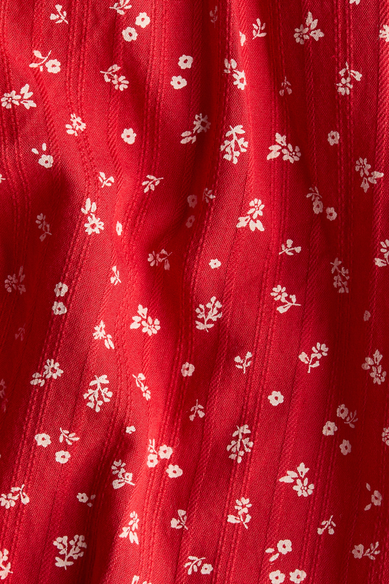 Tiered seersucker dress - Red/White floral/Red/Striped/Light blue/Strawberries - 3