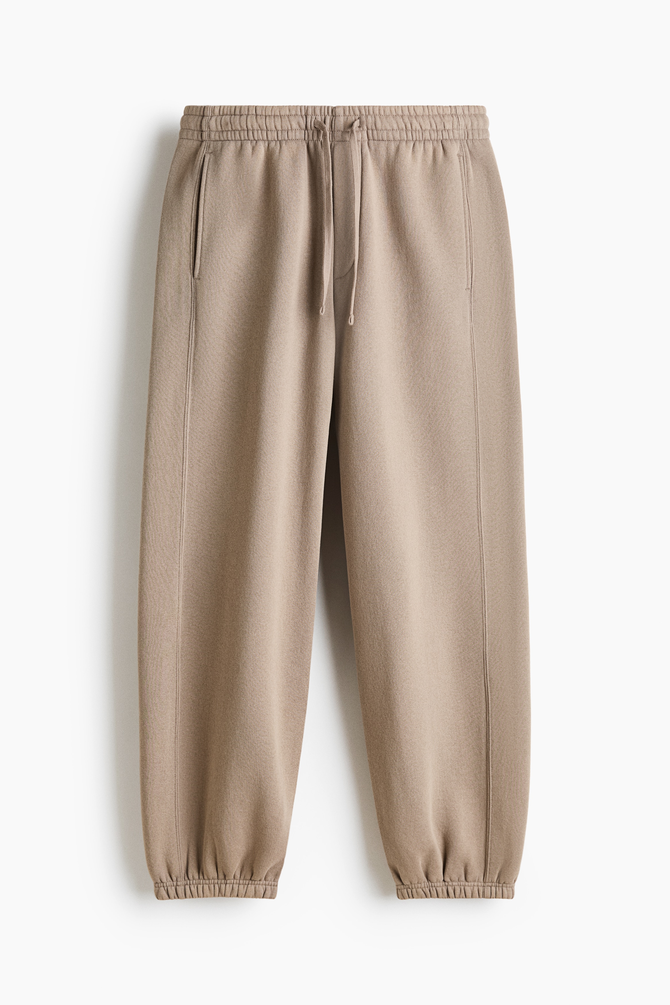 Pantalon en molleton décontracté - Beige/Noir