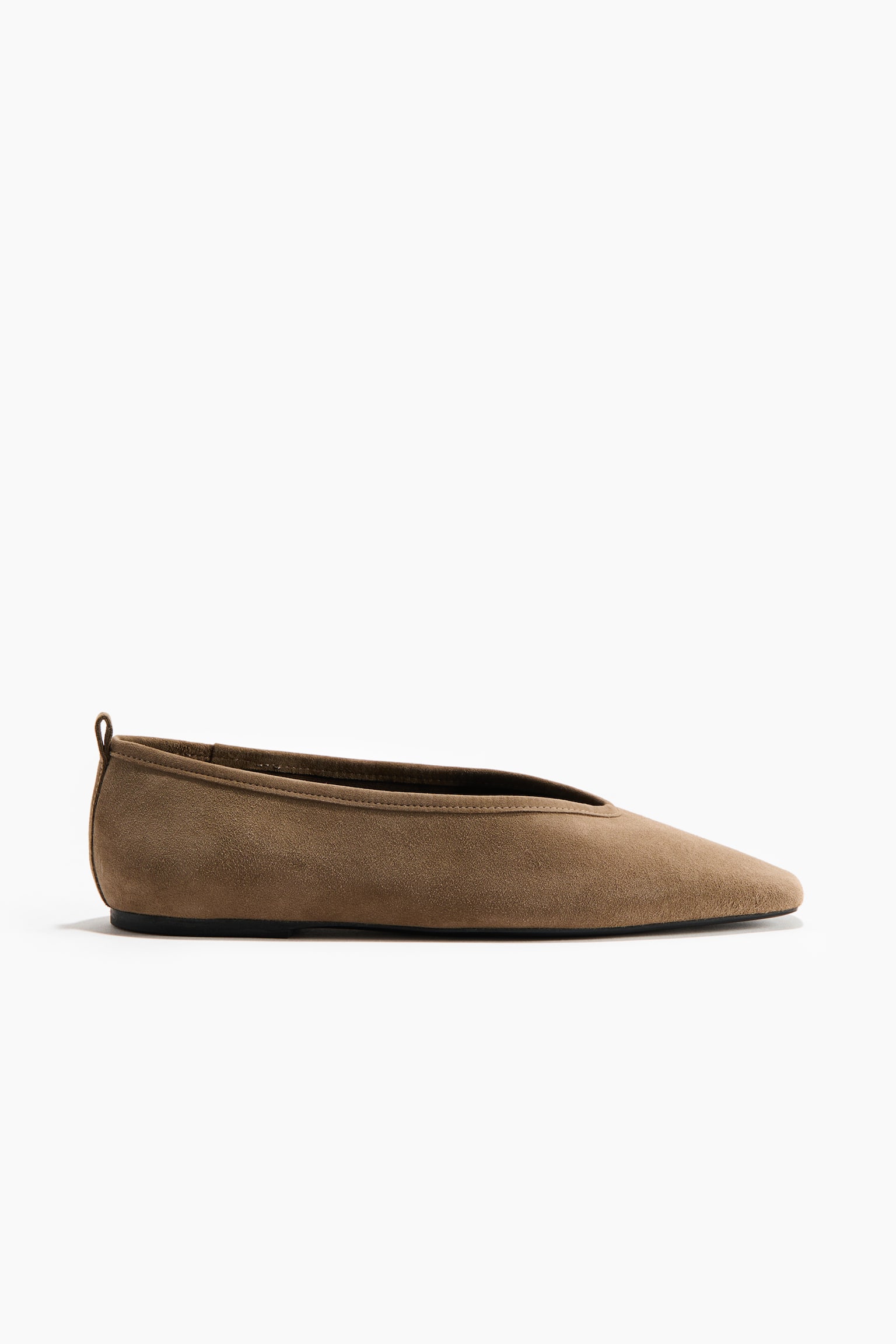 Leather ballet flats - Beige/Beige - 3