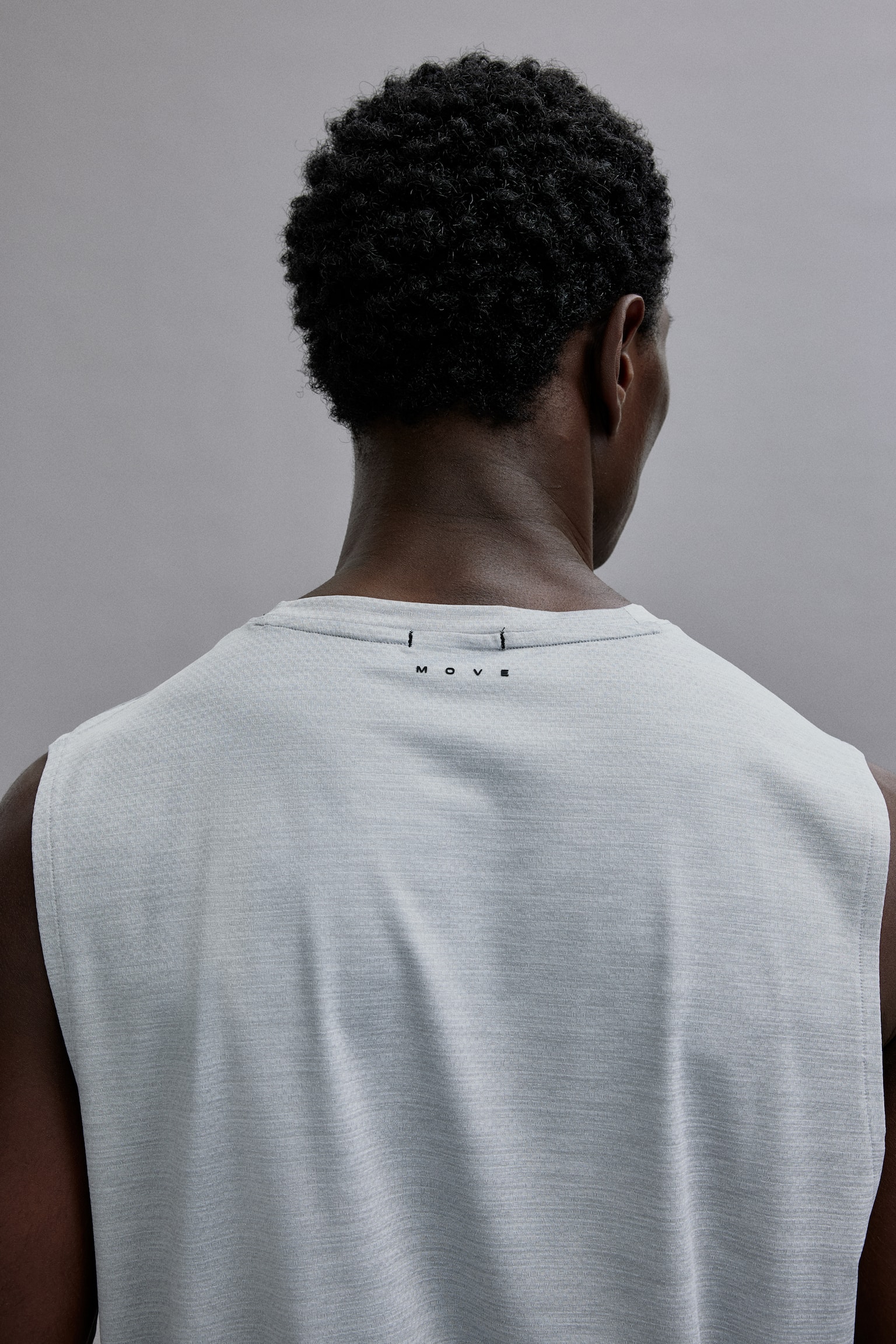 Regular Fit Sports vest top with DryMove™ - Light grey/Black - 6