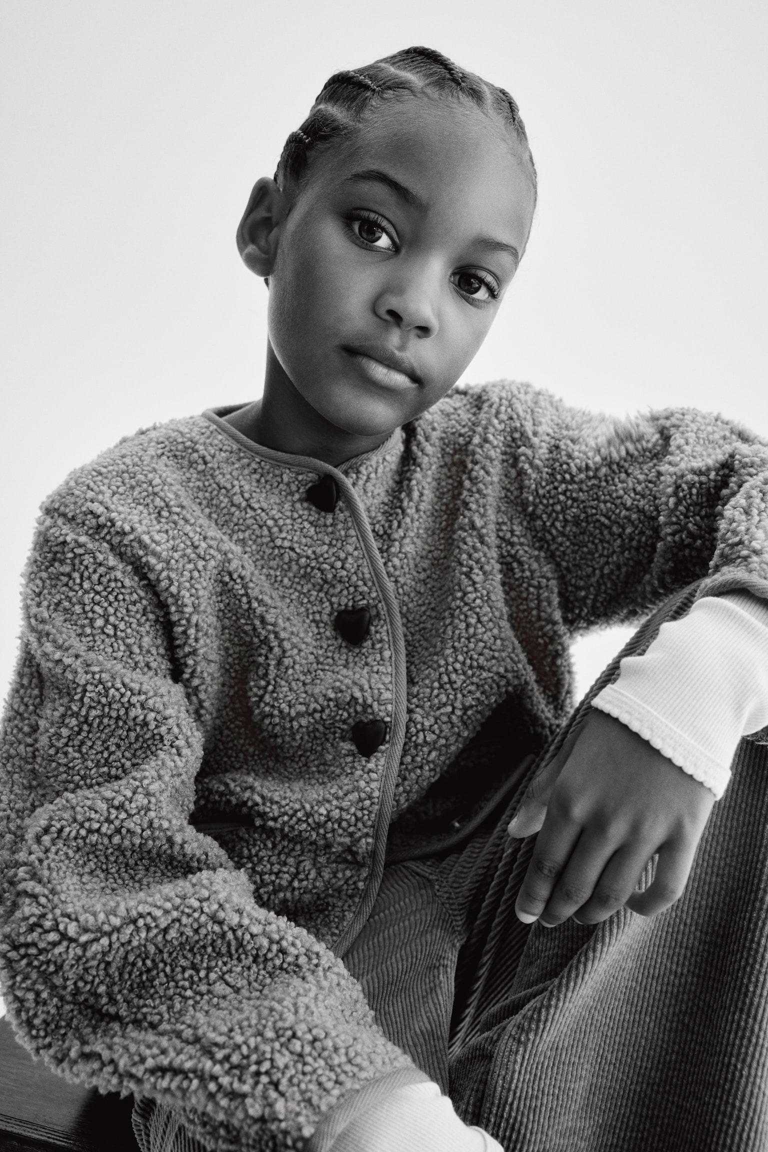 Детская куртка H&M Teddy Fleece, цвет: Бежевый — фото 4