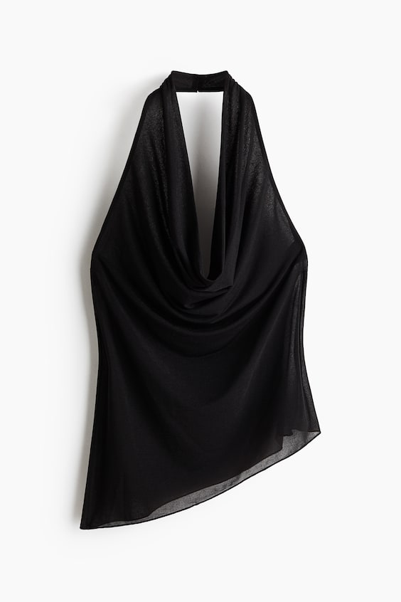 Женские топы H&M Asymmetric Halterneck Top
