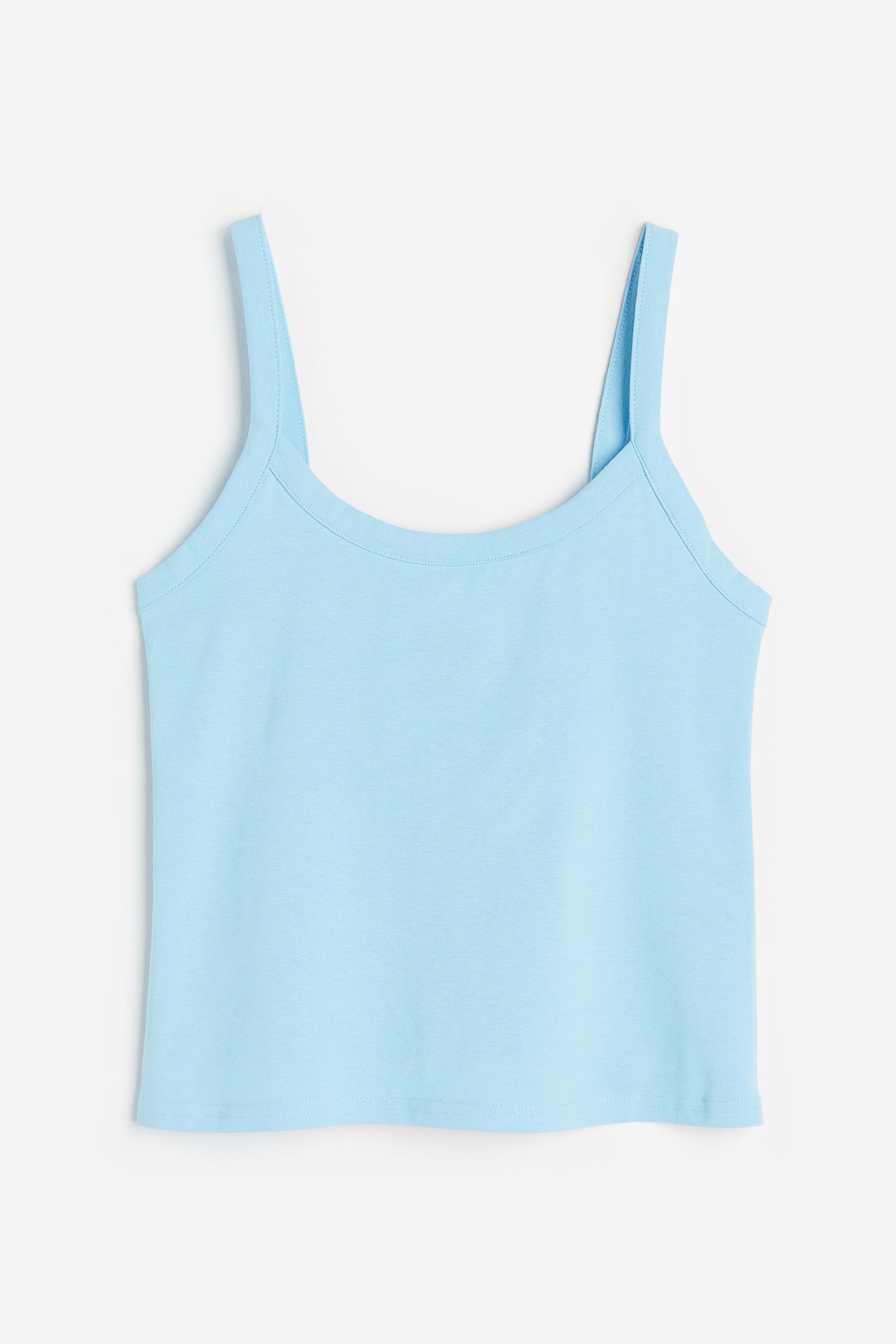 Cotton vest top - Light blue/Light grey marl/White/Beige/Light khaki green - 1