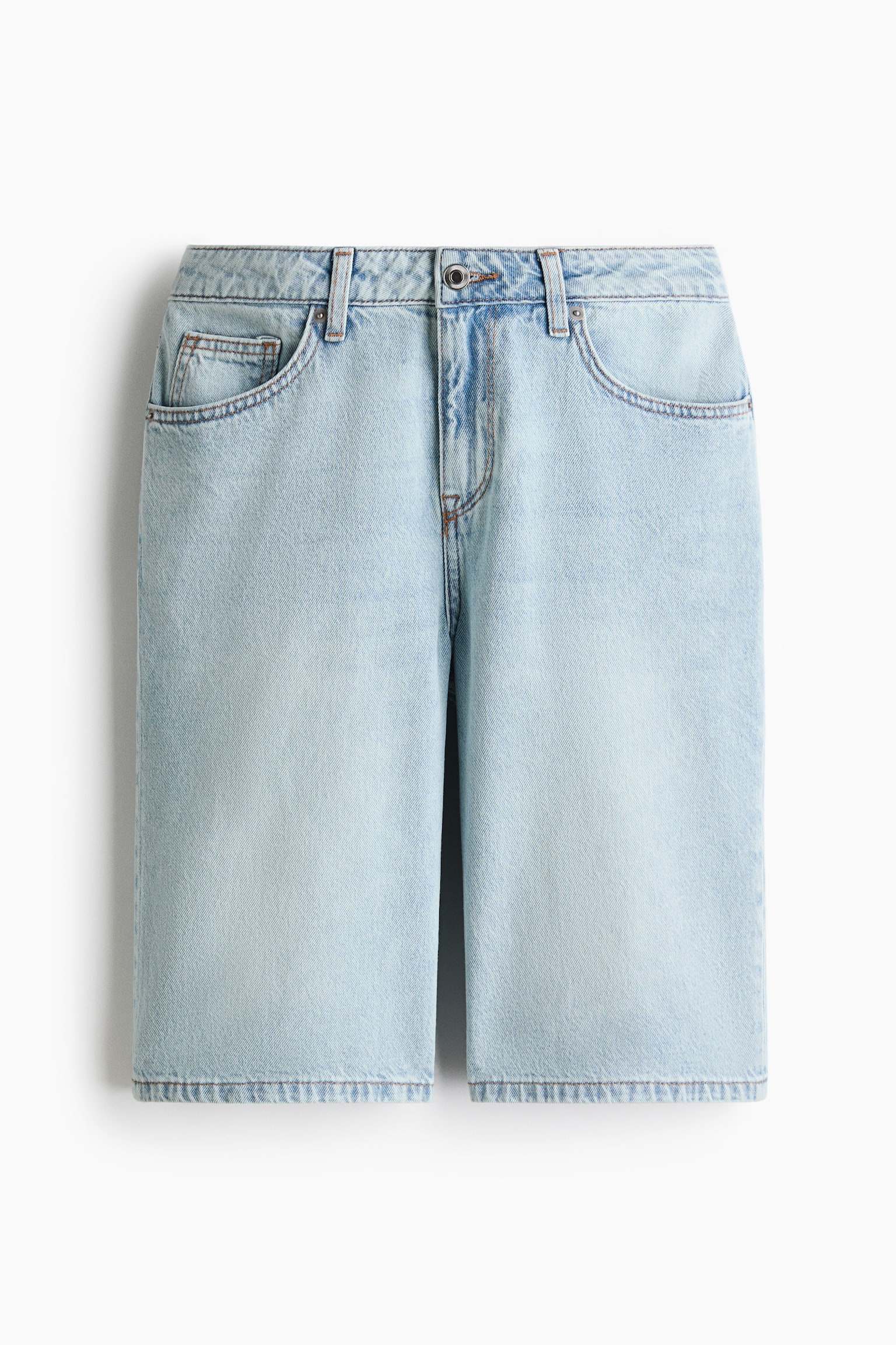 Shorts bermuda en denim - Azul denim claro/Azul denim oscuro - 2
