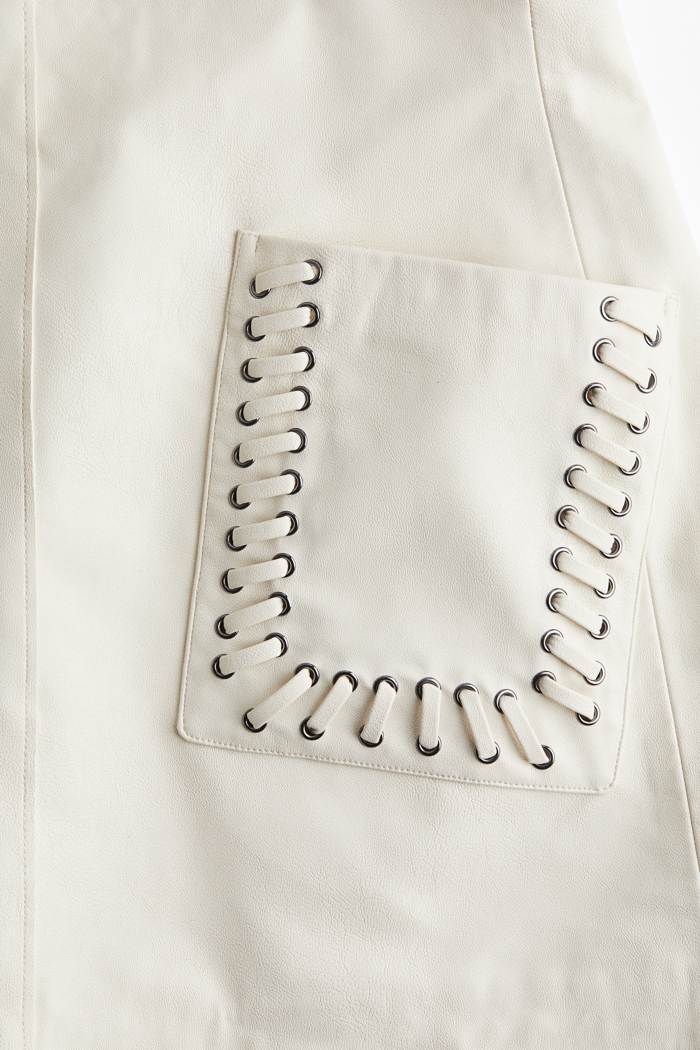 Coated mini skirt
