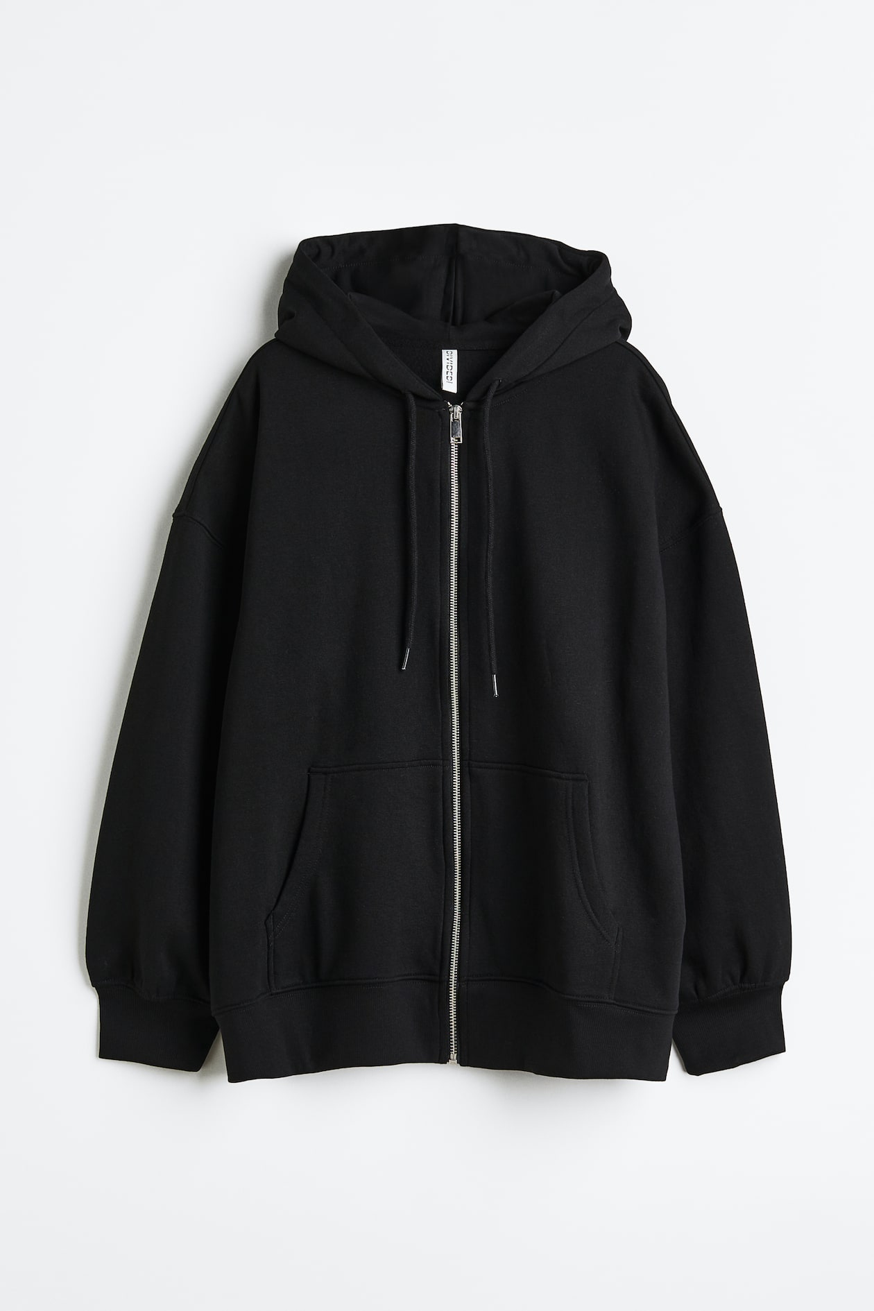 Zip Up Baggy Sweatshirts Womens Oversized Zip Up Hoodie Black