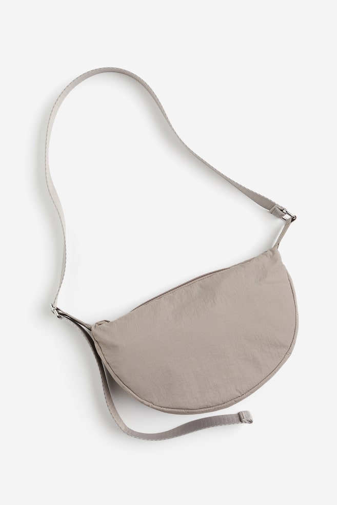 Nylon shoulder bag - Light greige/Black/Light beige/Dark khaki green/dc - 1