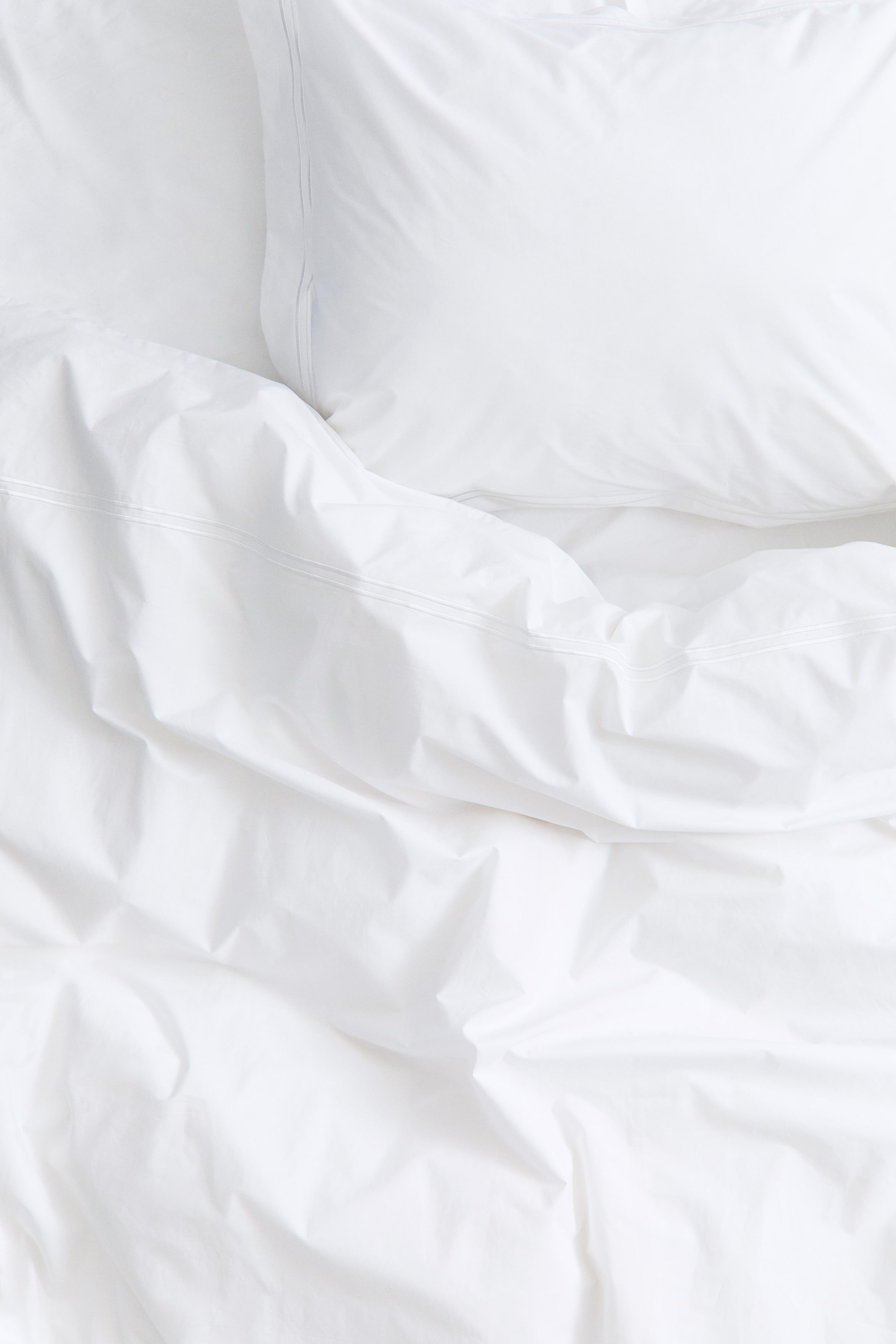 Agrandir l'image: Parure de couette lit simple en percale de coton - Blanc - HOME | H&M CH 4