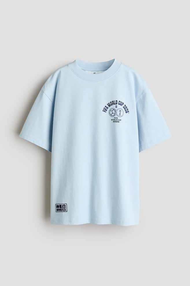 Bedrucktes Baumwoll-T-Shirt - Blau/FIFA World Cup 2026™ - 1