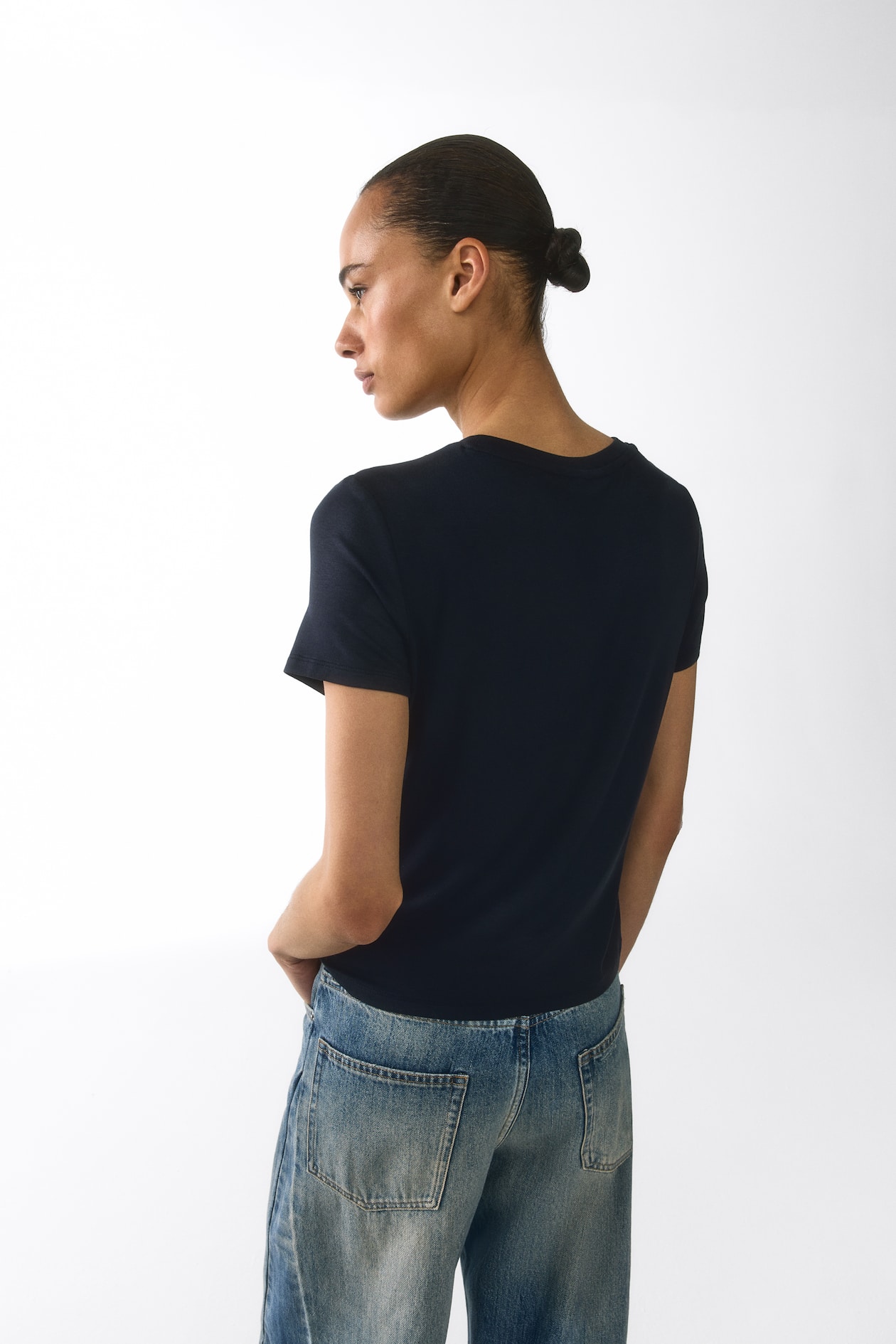 Button-Detail Viscose Top - image 3