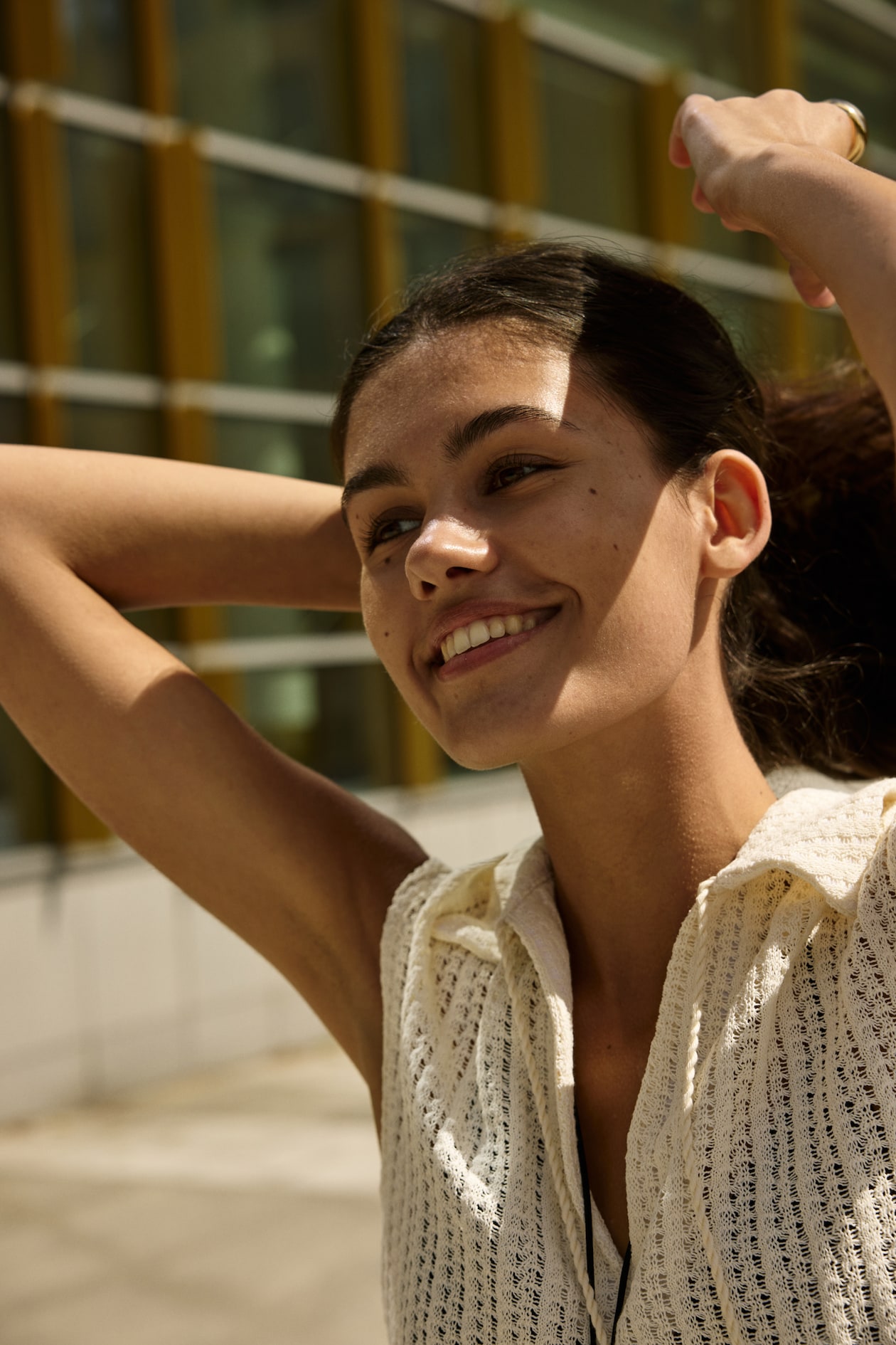 Pointelle-Knit Top - image 3