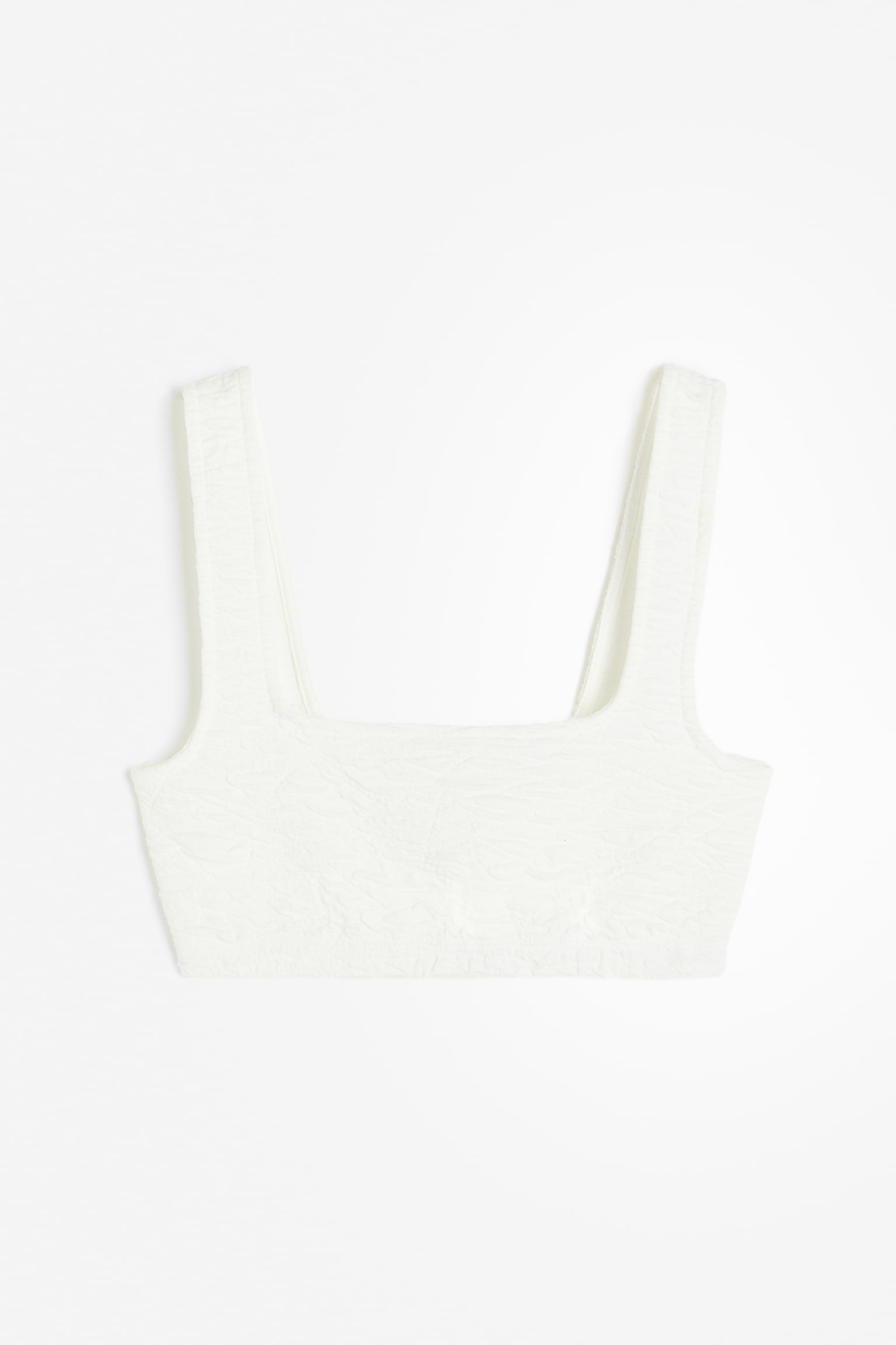 Wide Scrunchie Scoop Bra - Ivory