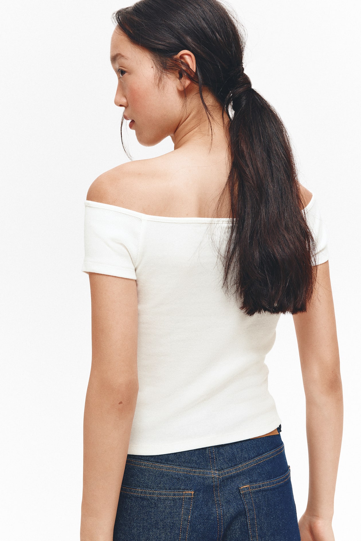 Ribbed Boat-Neck Top - image 4