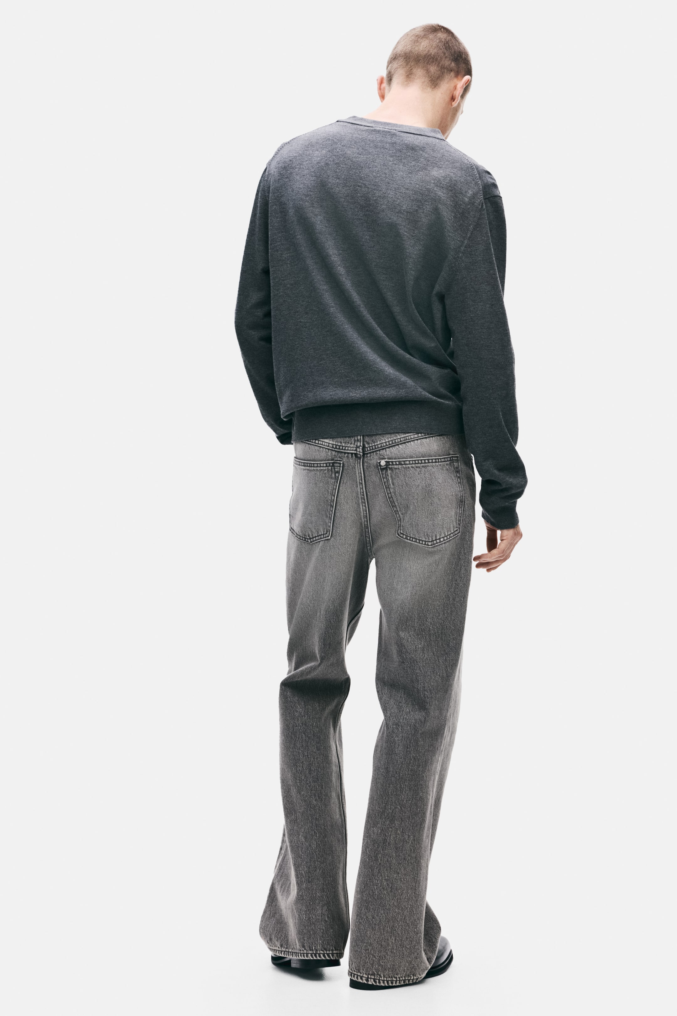 View larger image: Bootcut Regular High Jeans - Denim gray - Men | H&M PH 4