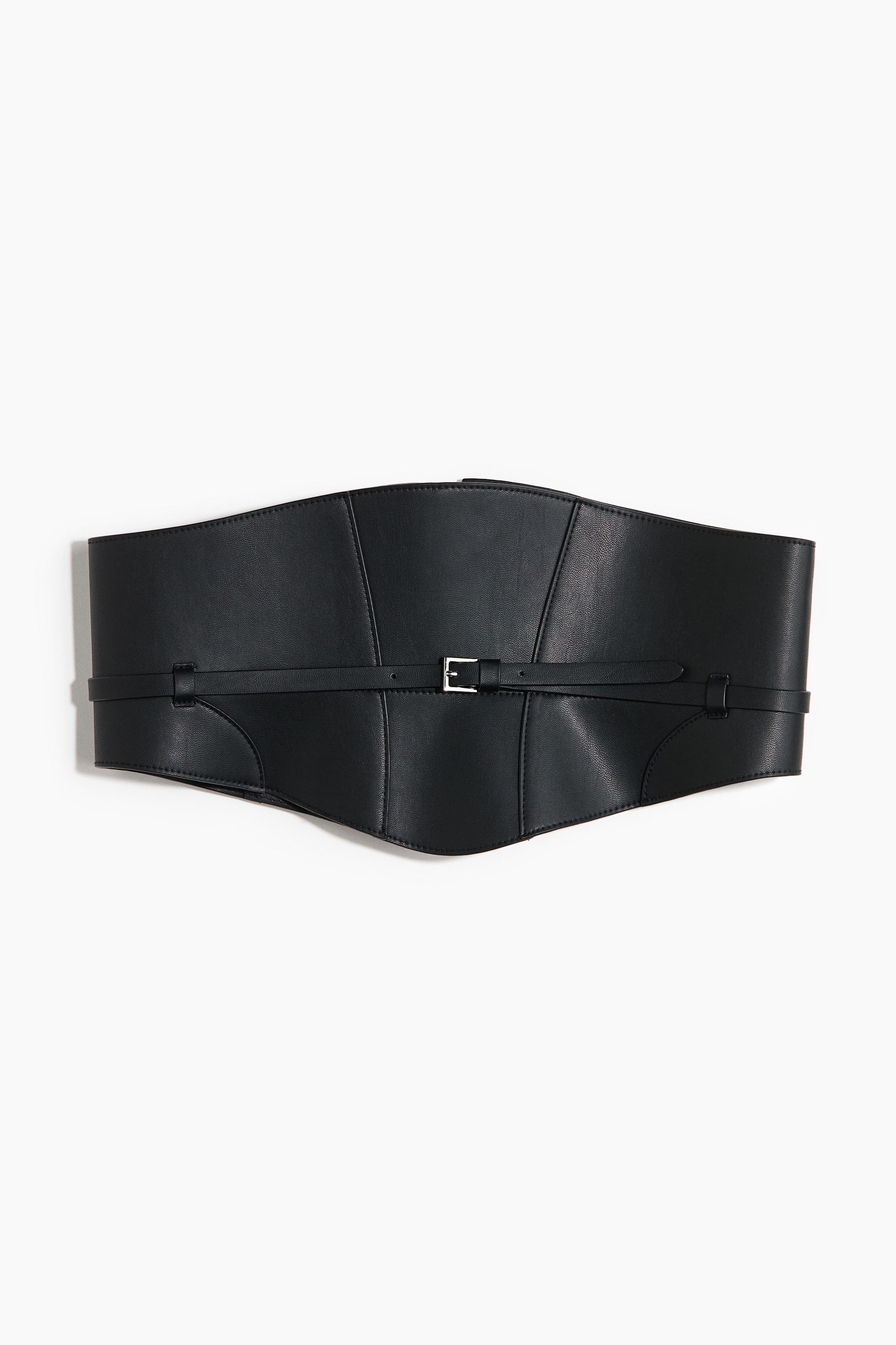 Wide waist belt - Black