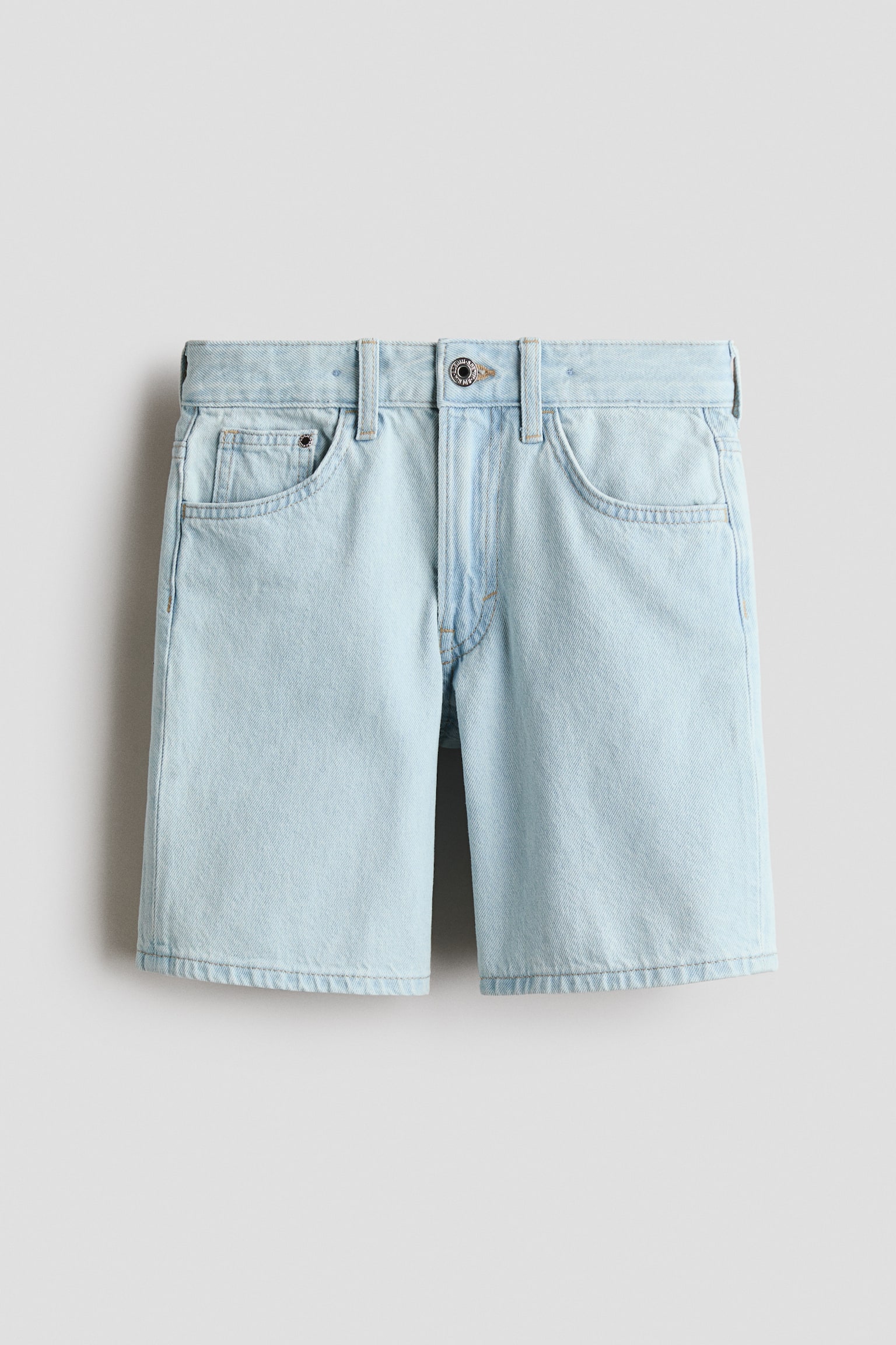 Loose-fit denim shorts - Light denim blue/Black/Light denim blue/Light denim blue/Grey/White/Light denim grey